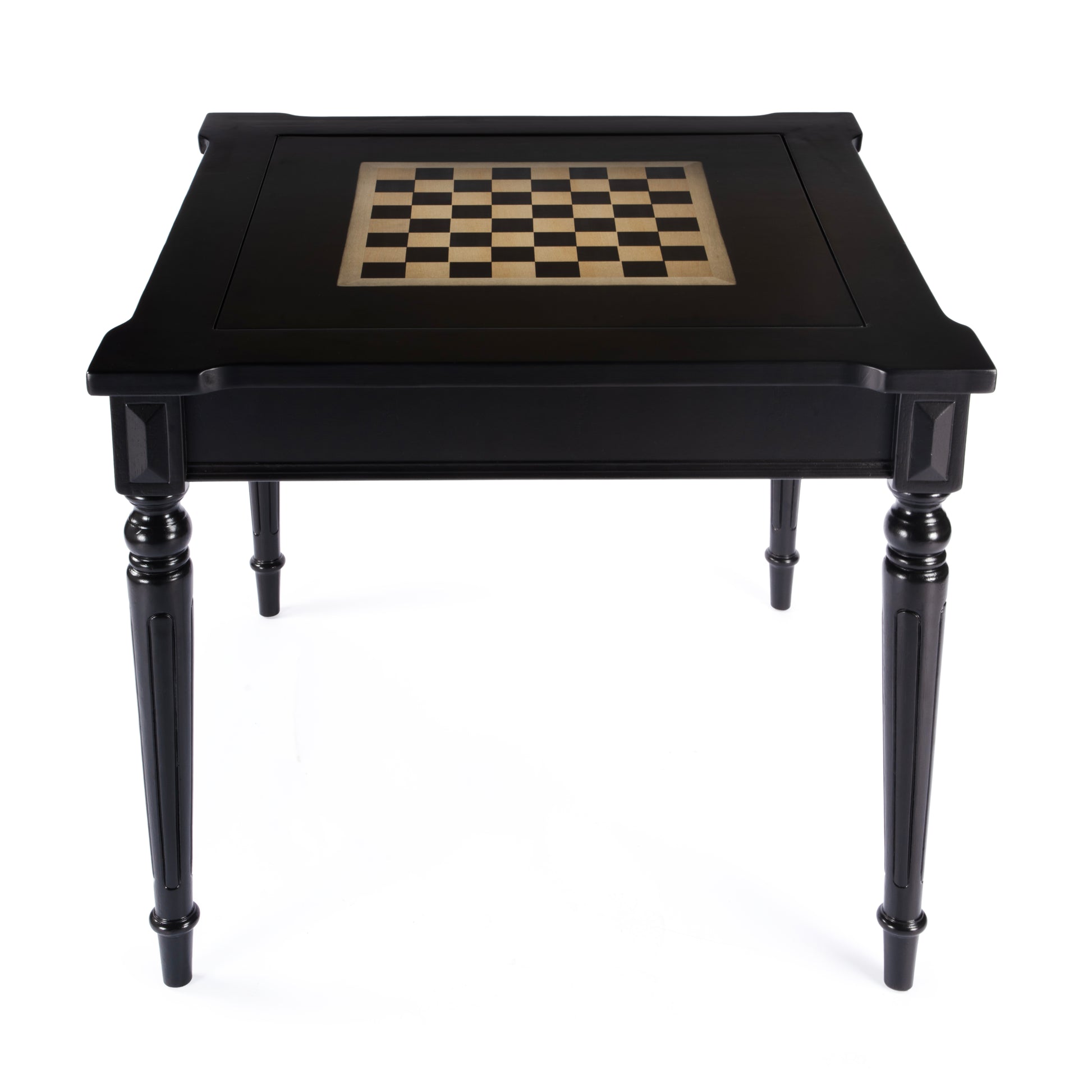 Butler Specialty Company Vincent 36 in. W Square Wood Multi-Game Card Table with Reversible Top, Black