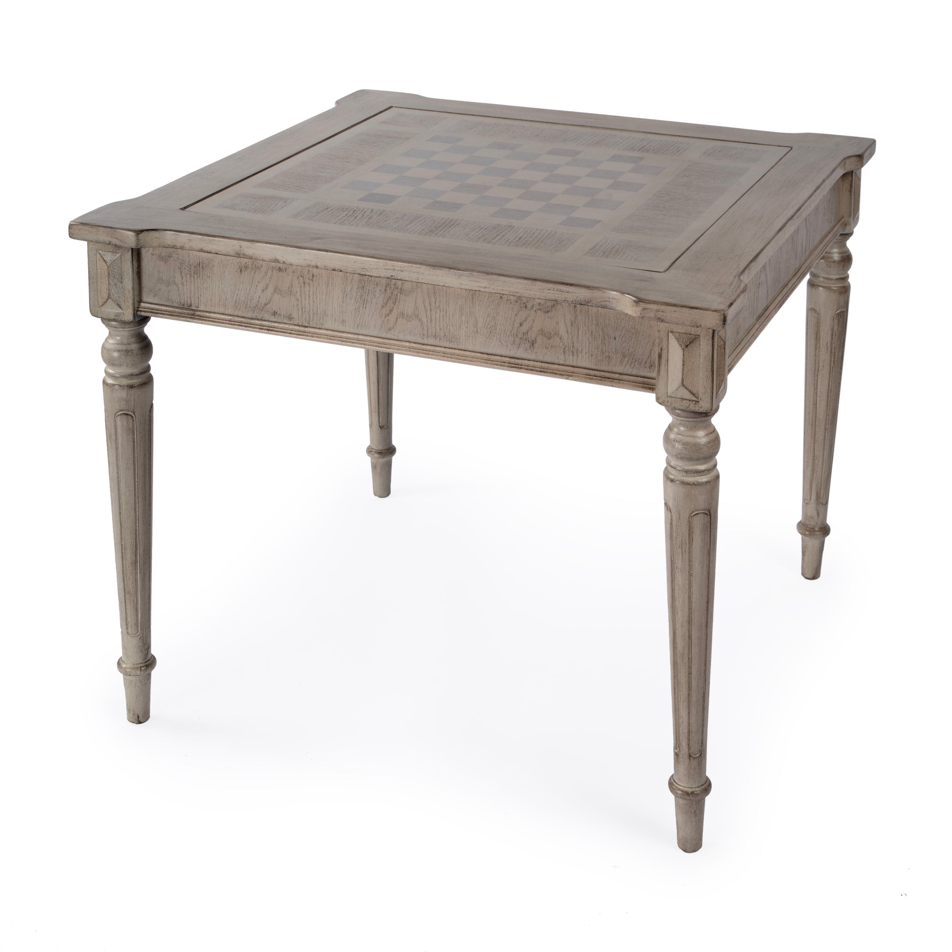 Butler Specialty Company Vincent 36 in. W Square Wood Multi-Game Card Table with Reversible Top, Gray