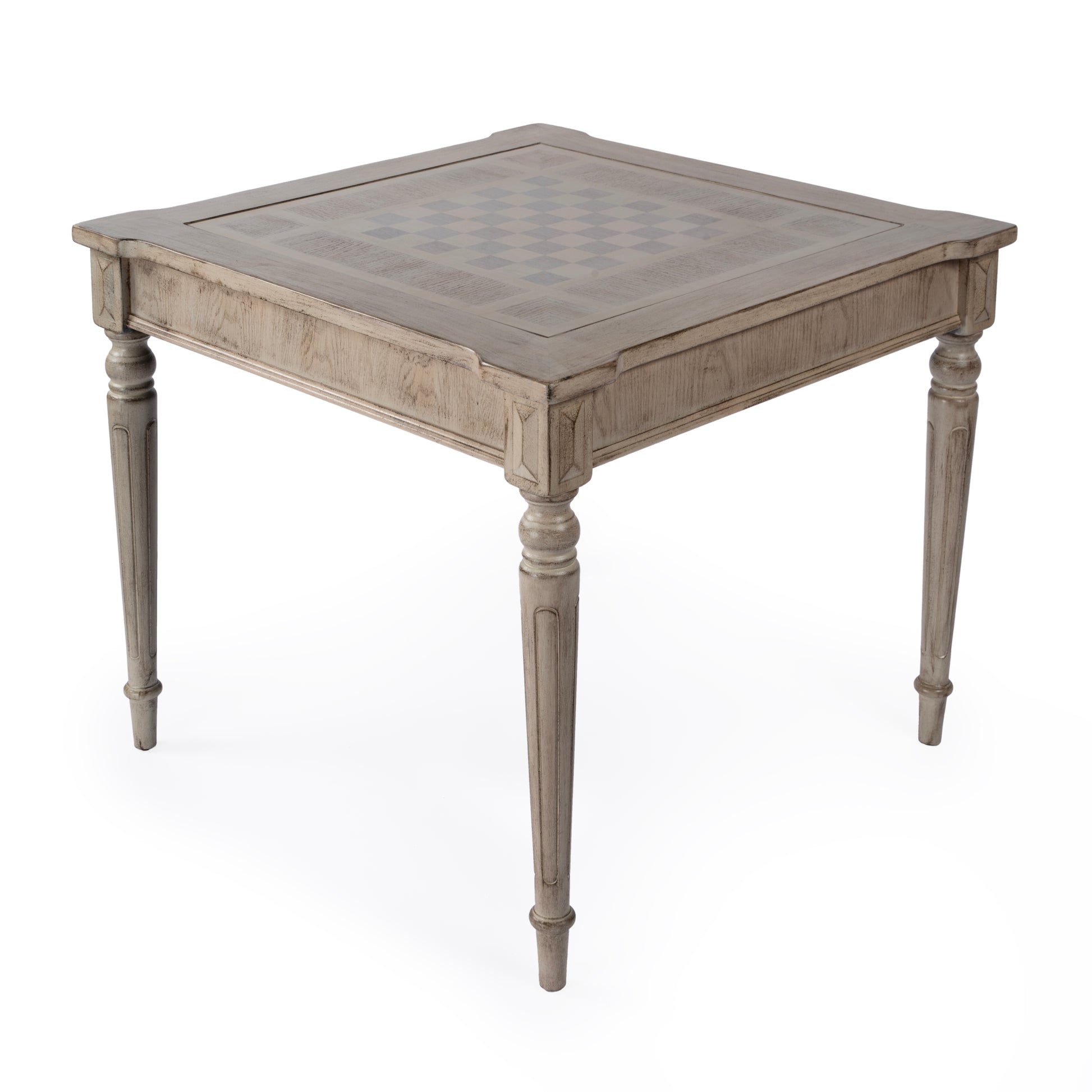 Butler Specialty Company Vincent 36 in. W Square Wood Multi-Game Card Table with Reversible Top, Gray