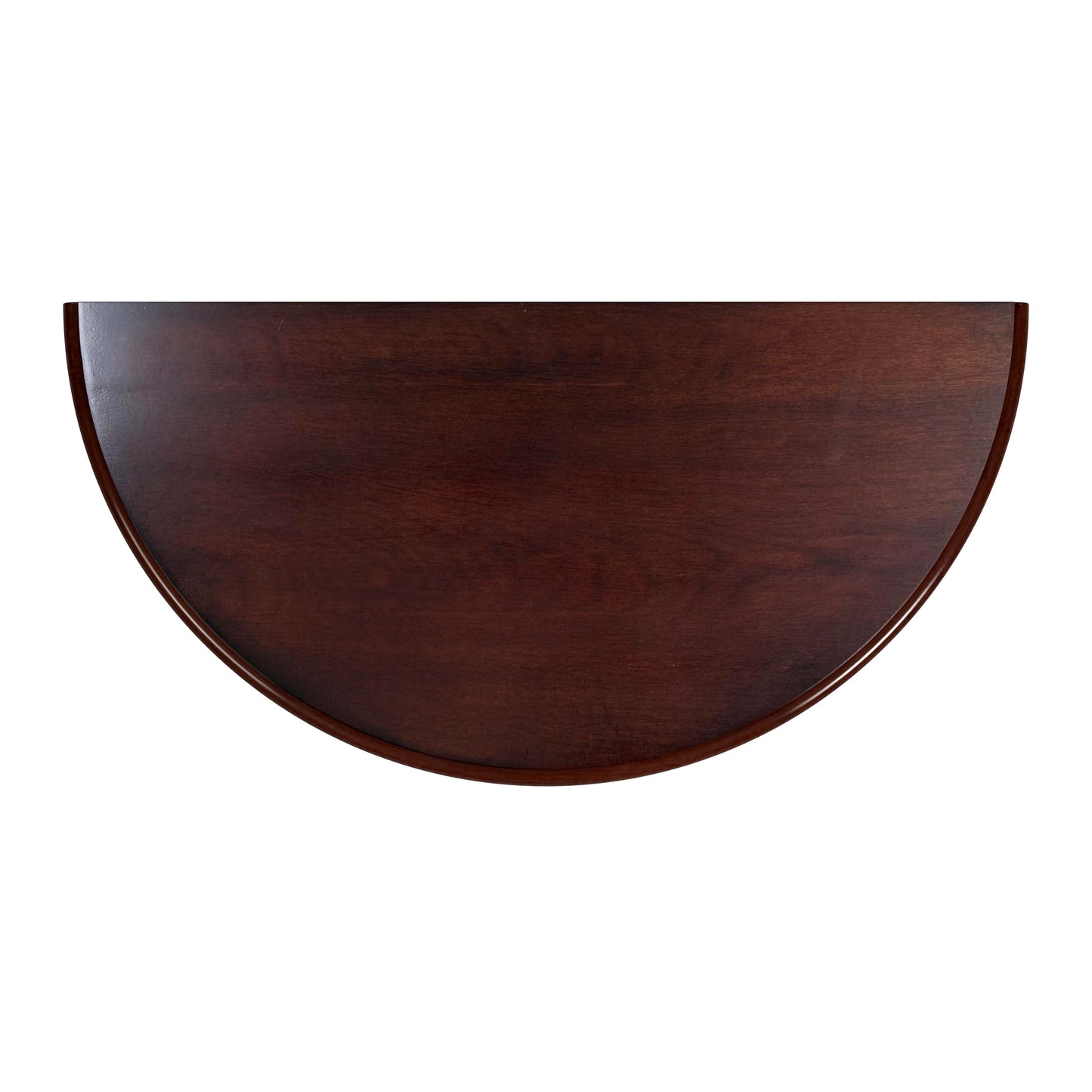 Butler Specialty Company Bellini  24 in. W Demilune Wood Console Table with Lower Open Shelf, Dark Brown