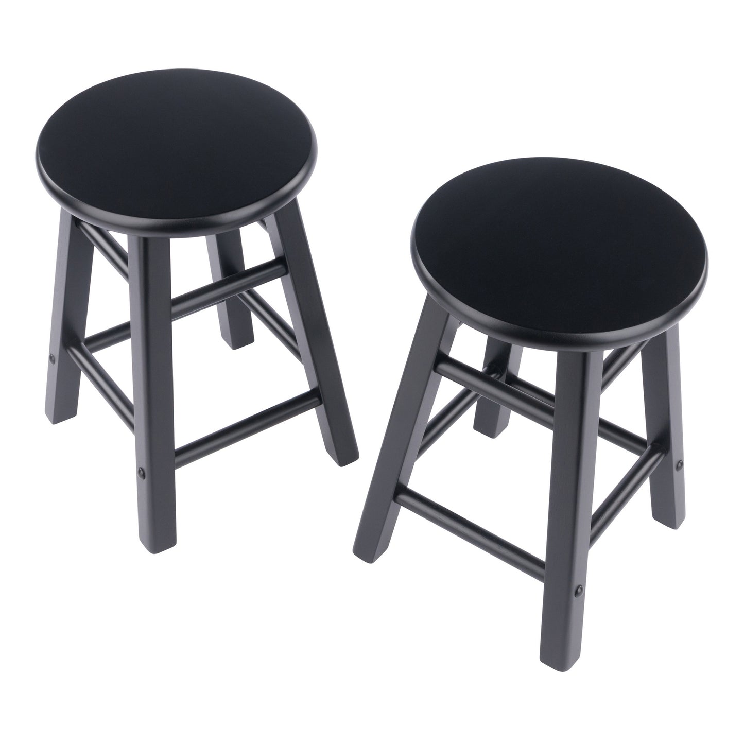 Element 2-Pc Dining Stool Set, Black