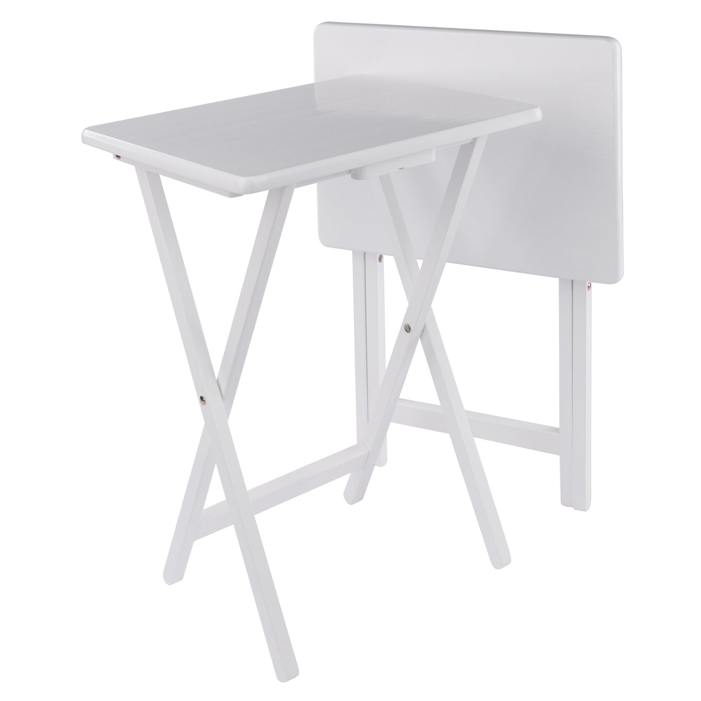 Alex 2-Pc Snack Tables, White