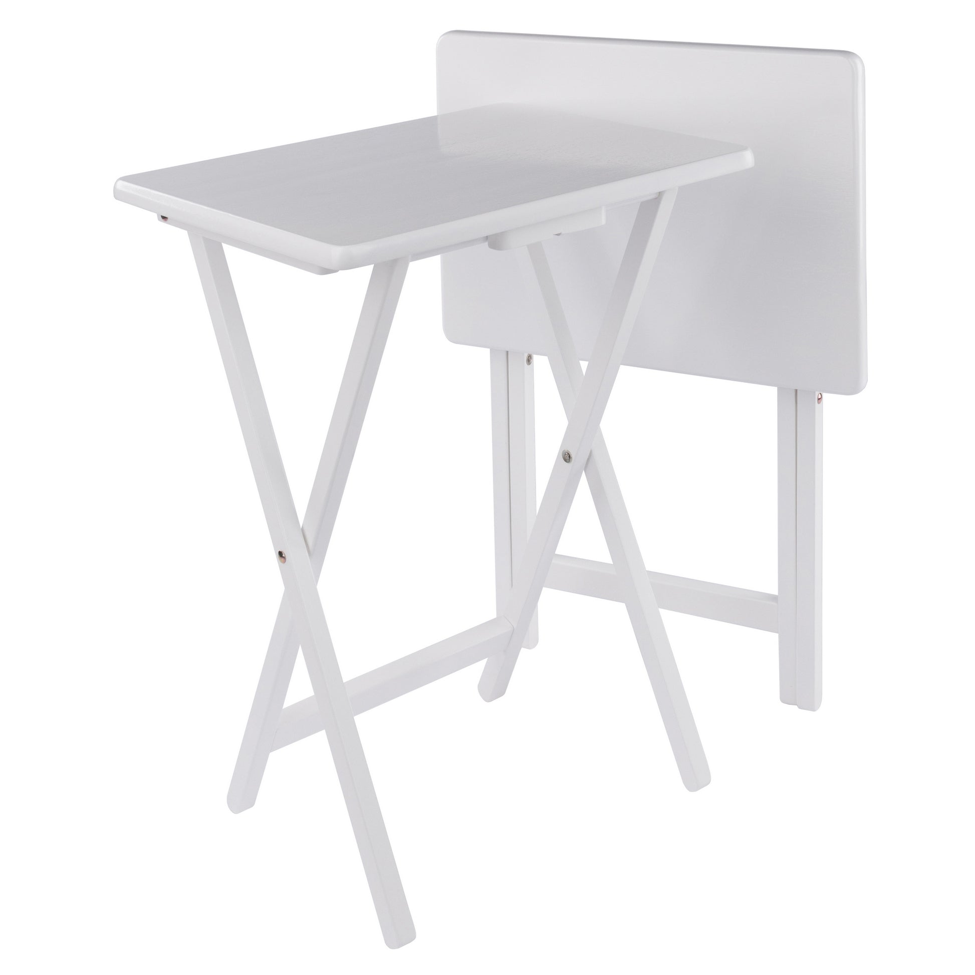 Alex 2-Pc Snack Tables, White
