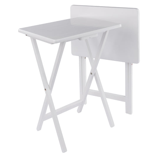 Alex 2-Pc Snack Tables, White