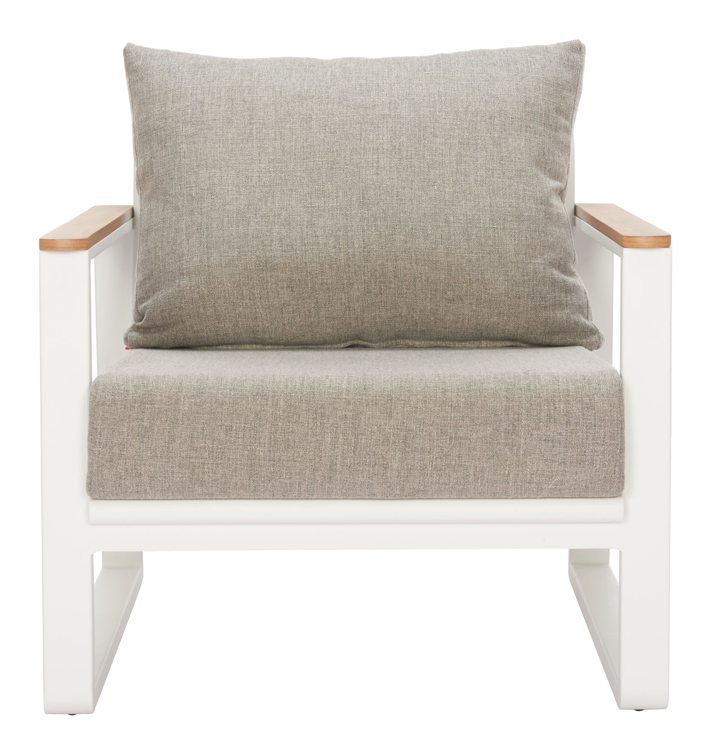 Welt Armchair Taupe & White - 3