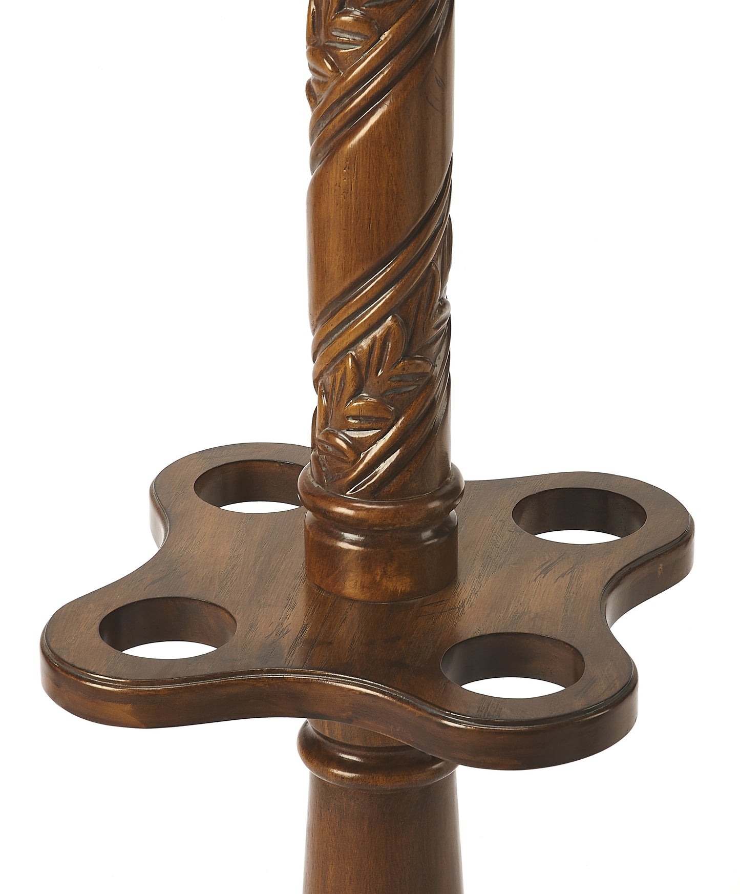 Laird Free-Standing Coat Rack With Umbrella Holder in Brown 0971001