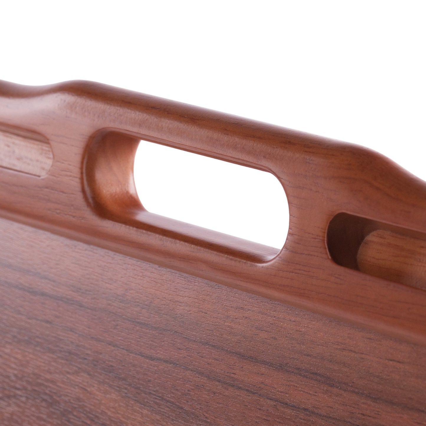 Arlo Breakfast Tray with Flip Top, Teak