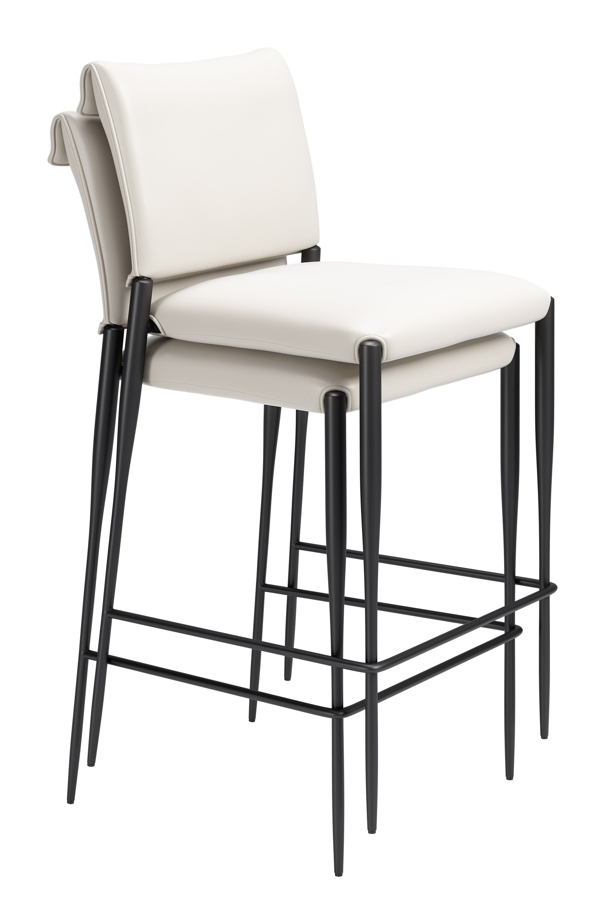 Freesia Barstool (Set of 2) White - 7