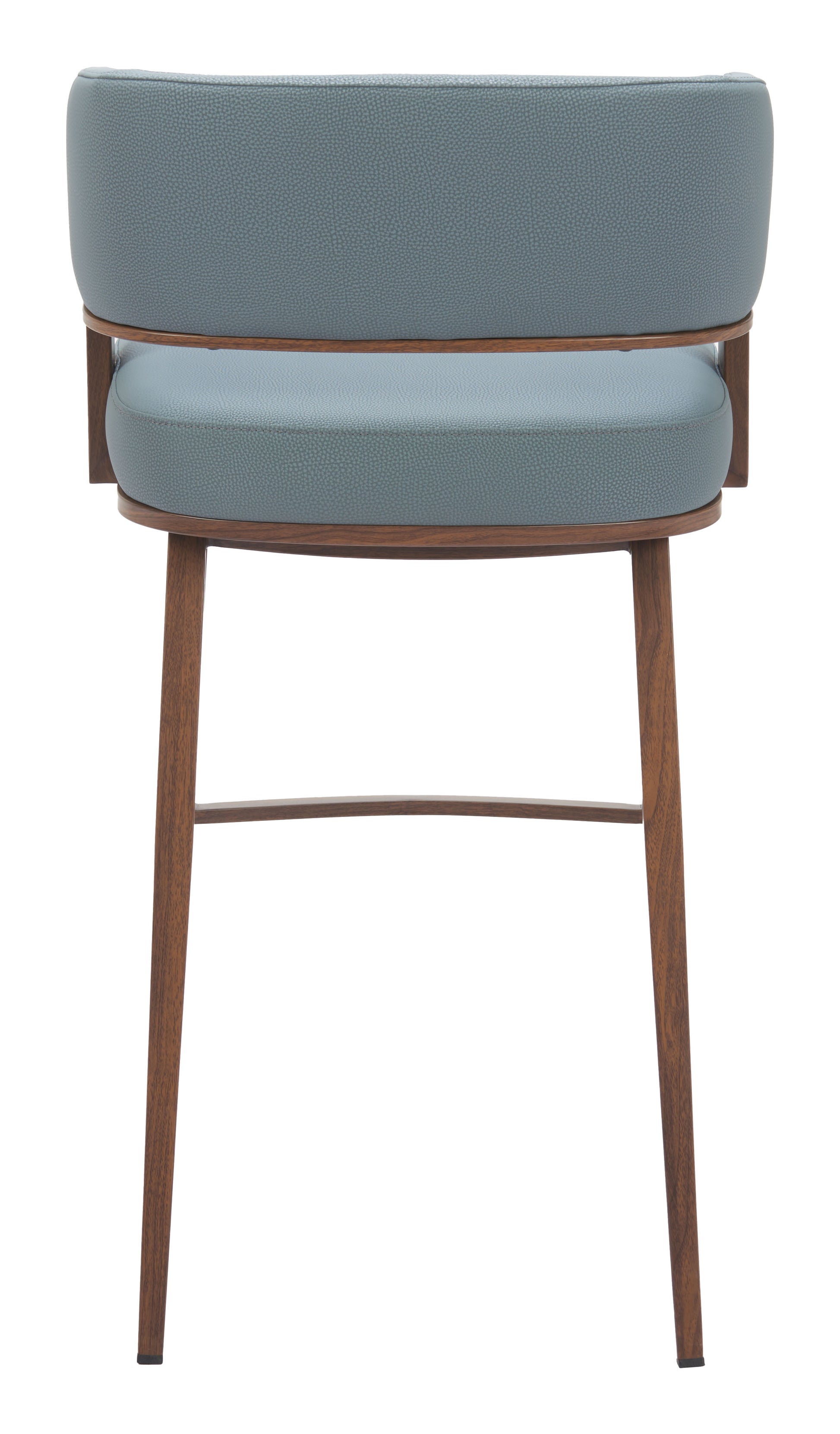 Poise Barstool Azure Gray & Walnut - 4