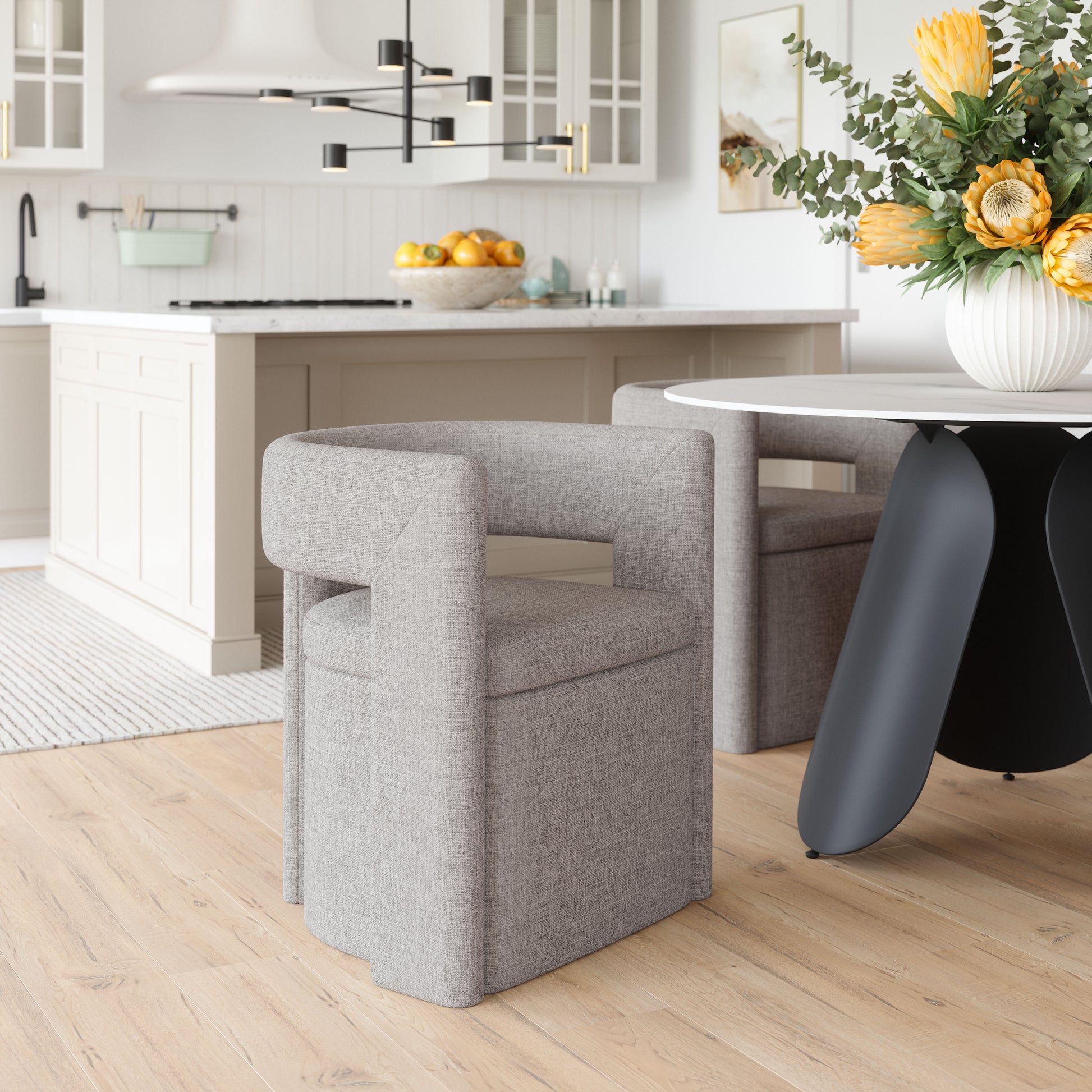 Papua Dining Chair Gray - 8