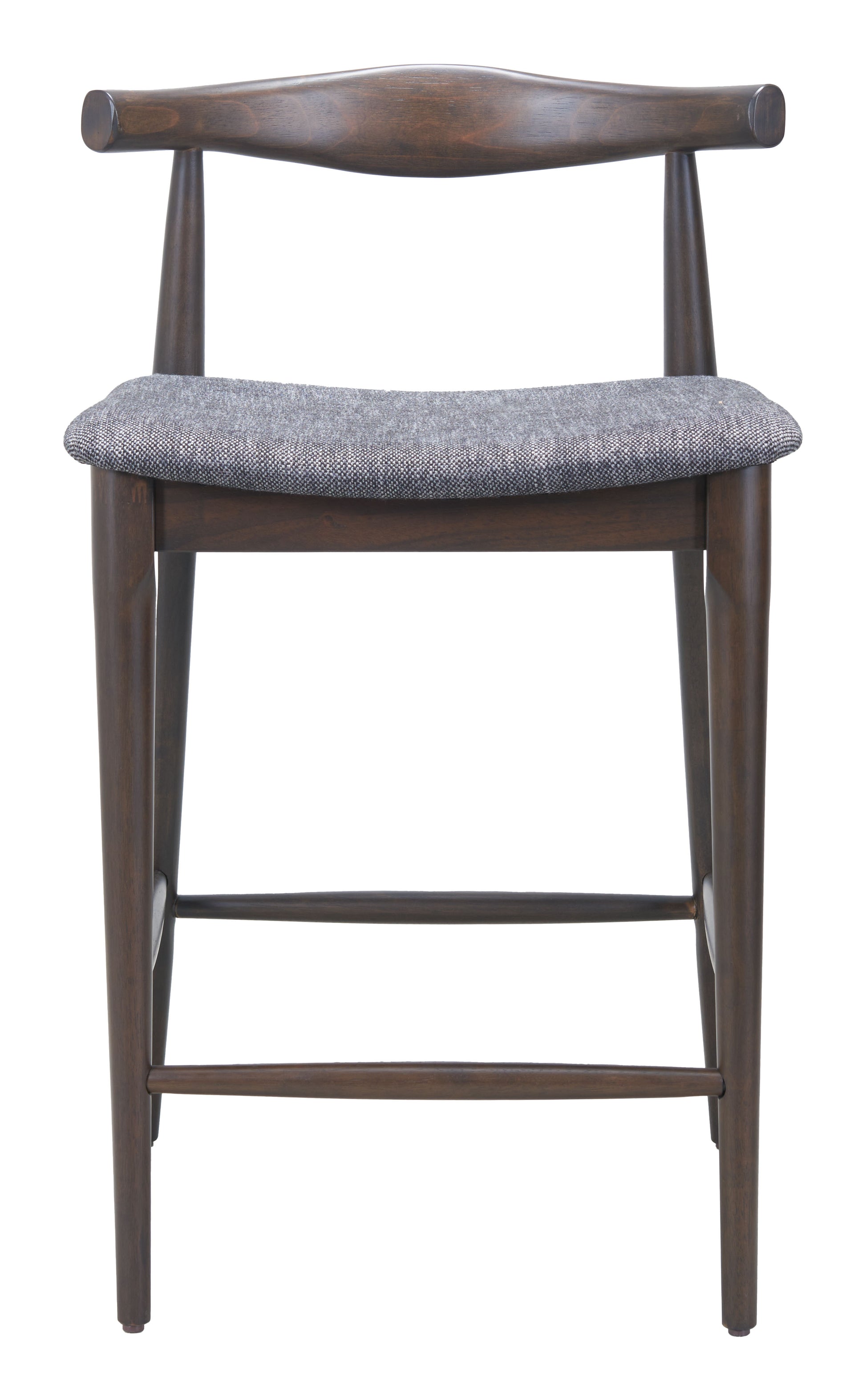Tuzka Counter Stool (Set of 2) Gray & Espresso - 3