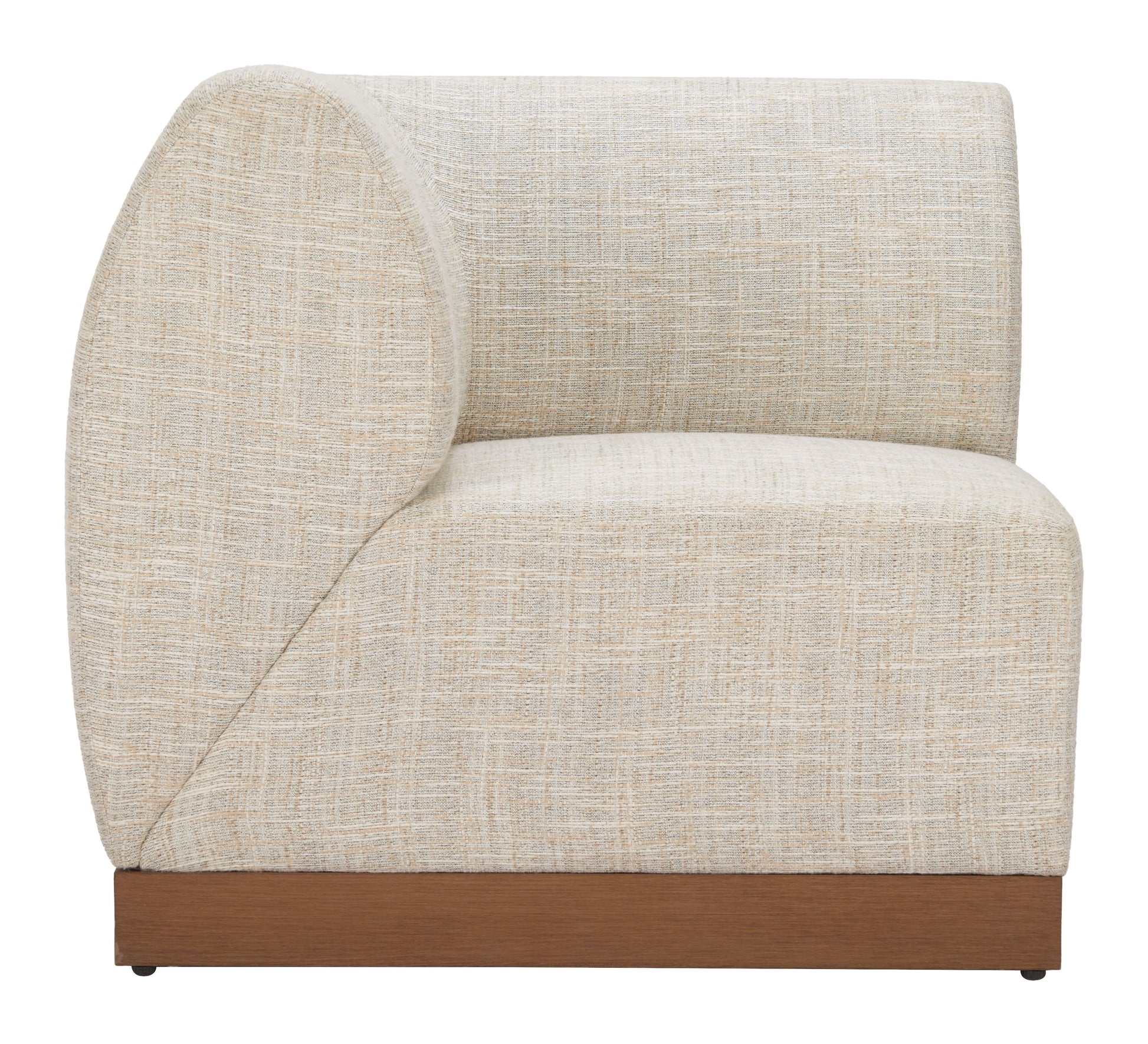 Christy Corner Chair Beige - 3