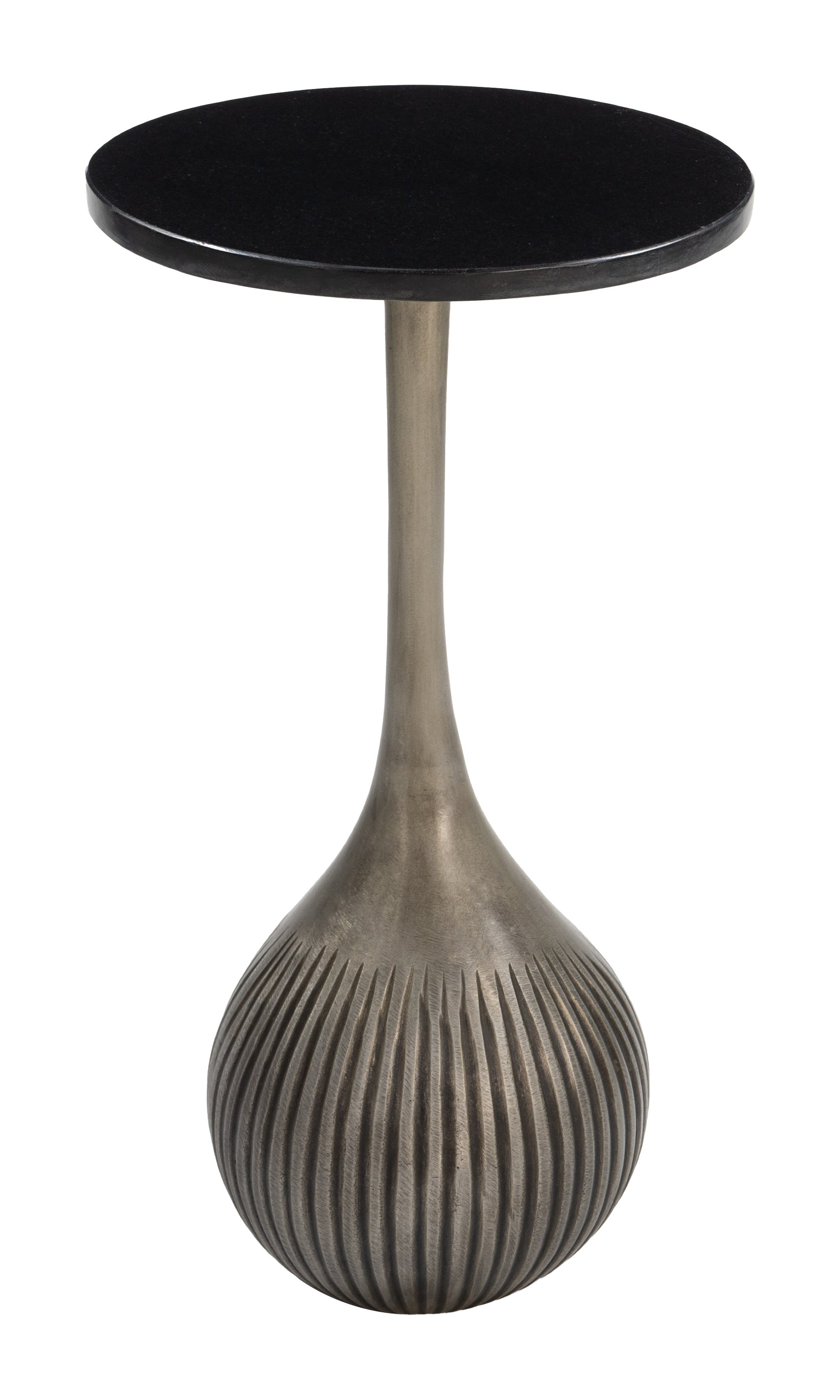 Ionis Accent Table Black & Antique Silver - 2