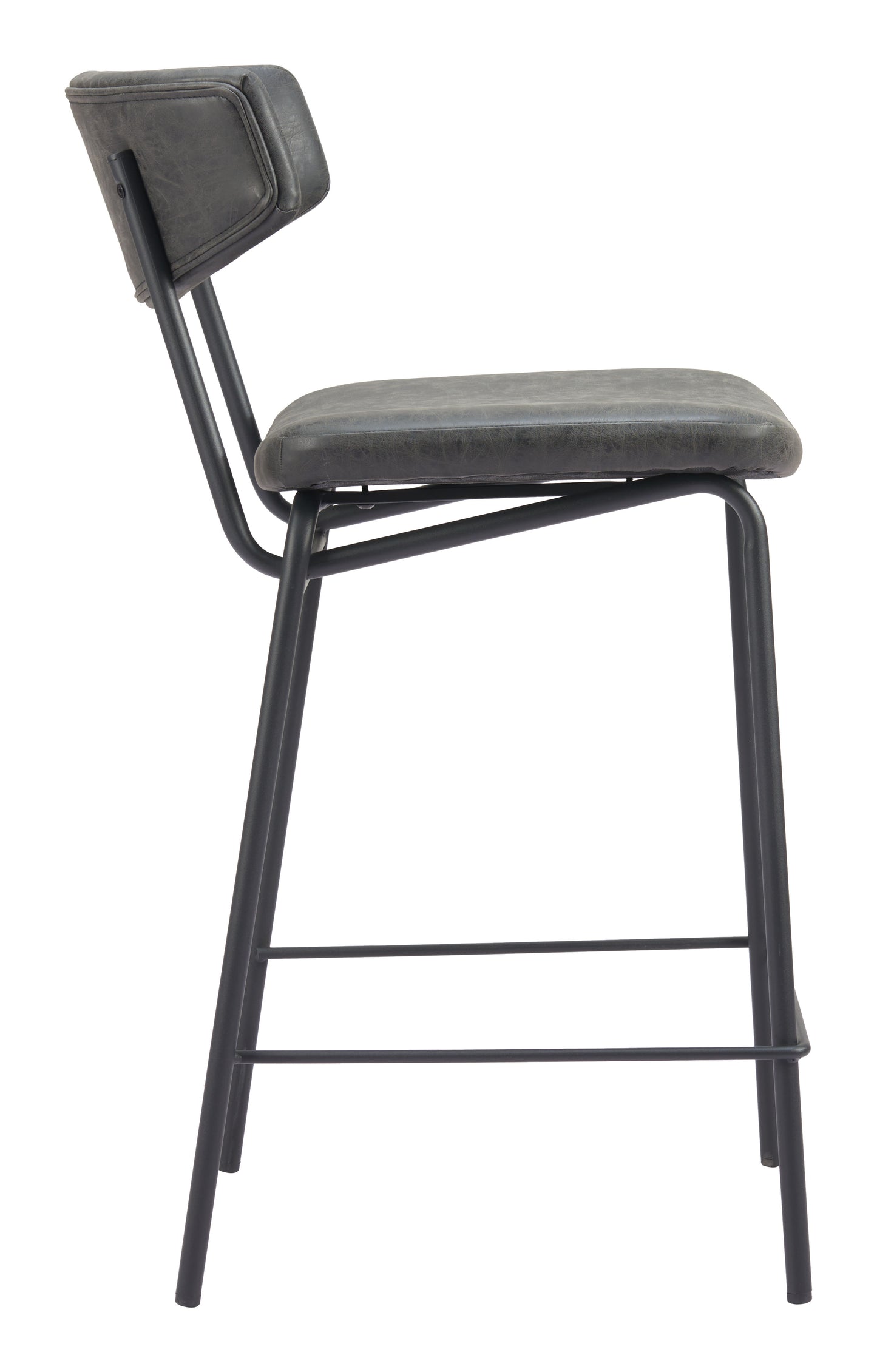 Charon Counter Stool (Set of 2) Vintage Black - 2