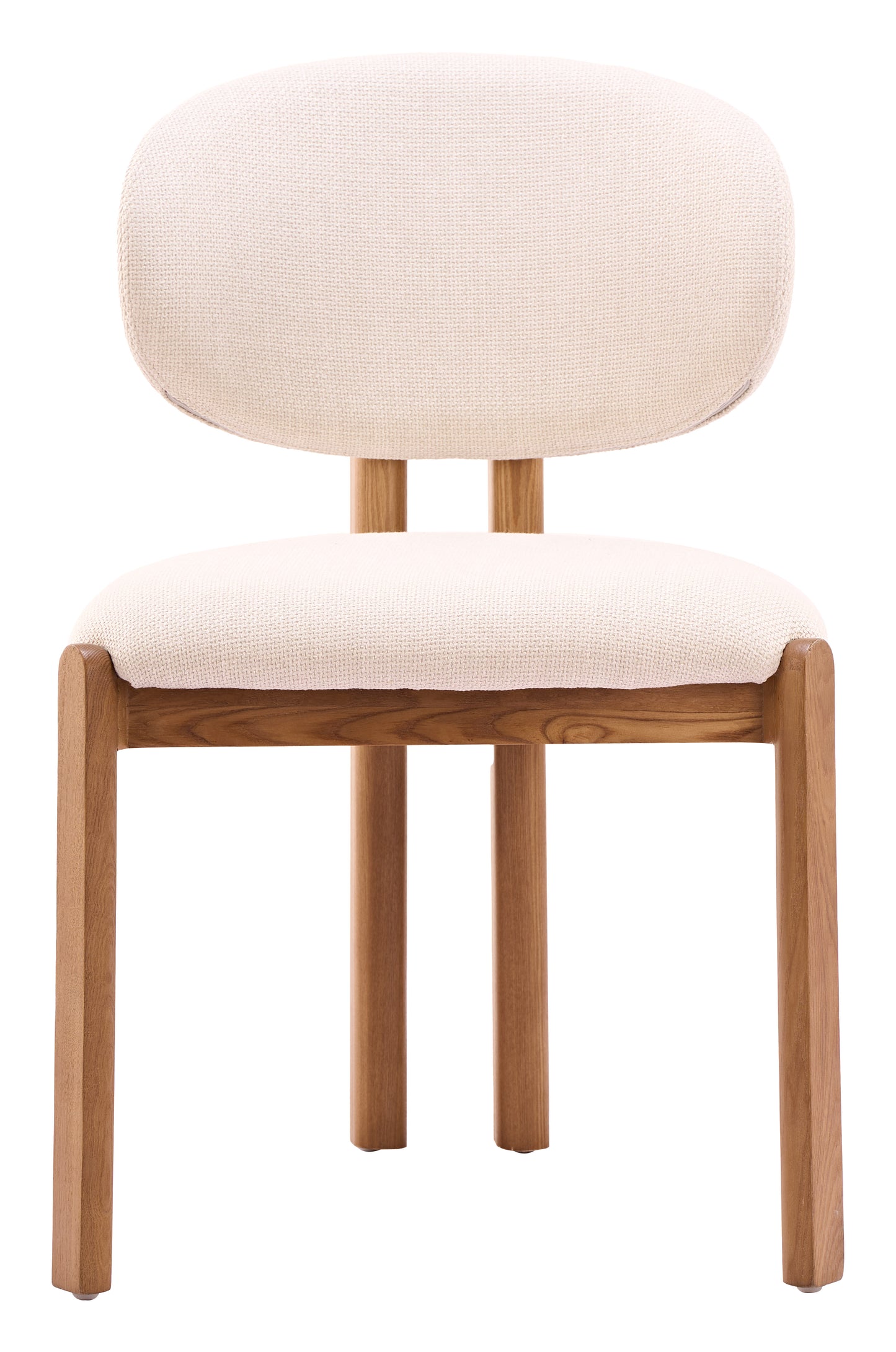 Rosetta Dining Chair (Set of 2) Beige & Walnut - 3