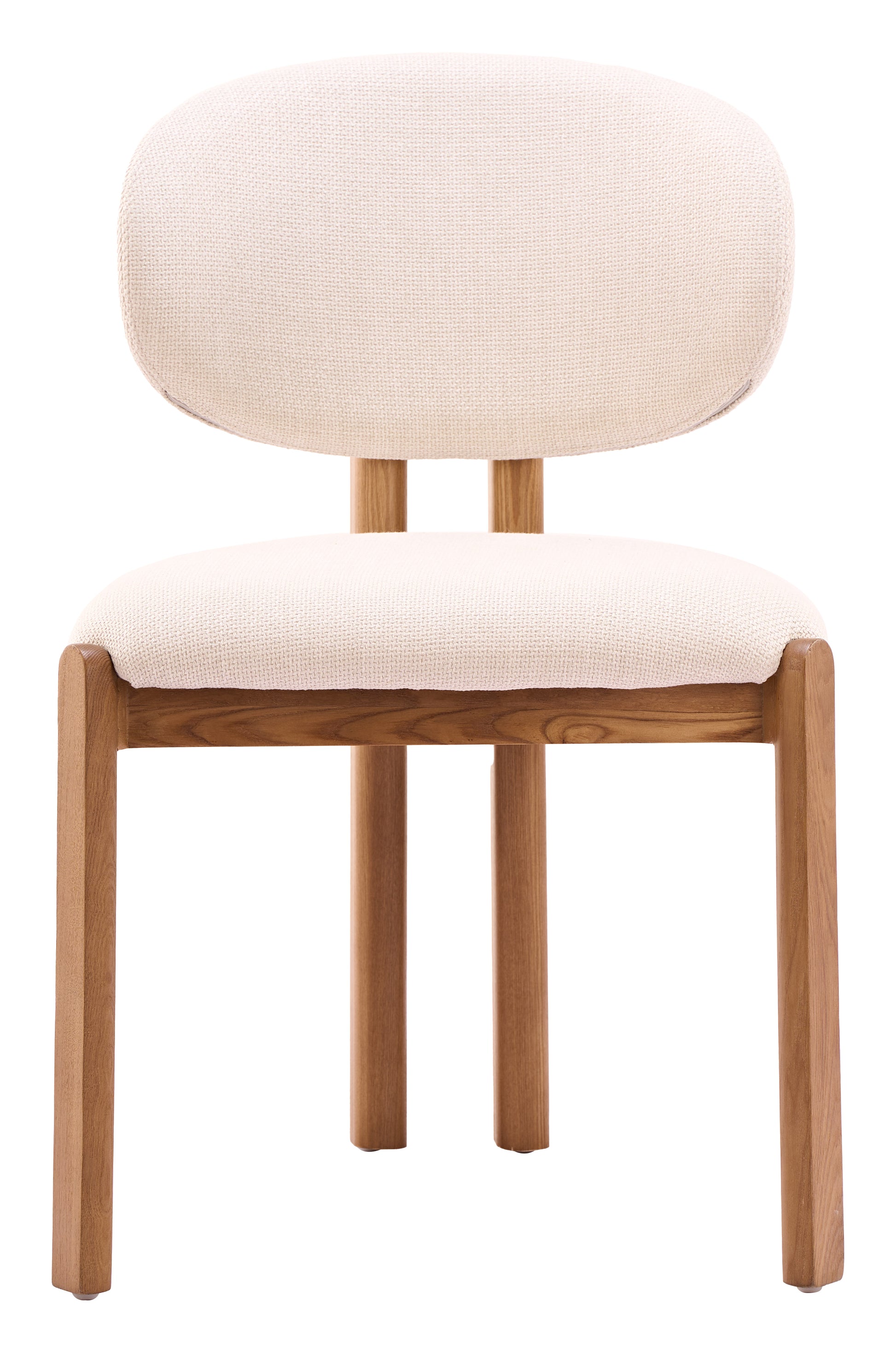 Rosetta Dining Chair (Set of 2) Beige & Walnut - 3