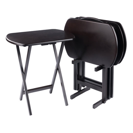 Corbett 5-Pc Oversized Snack Table Set, Coffee