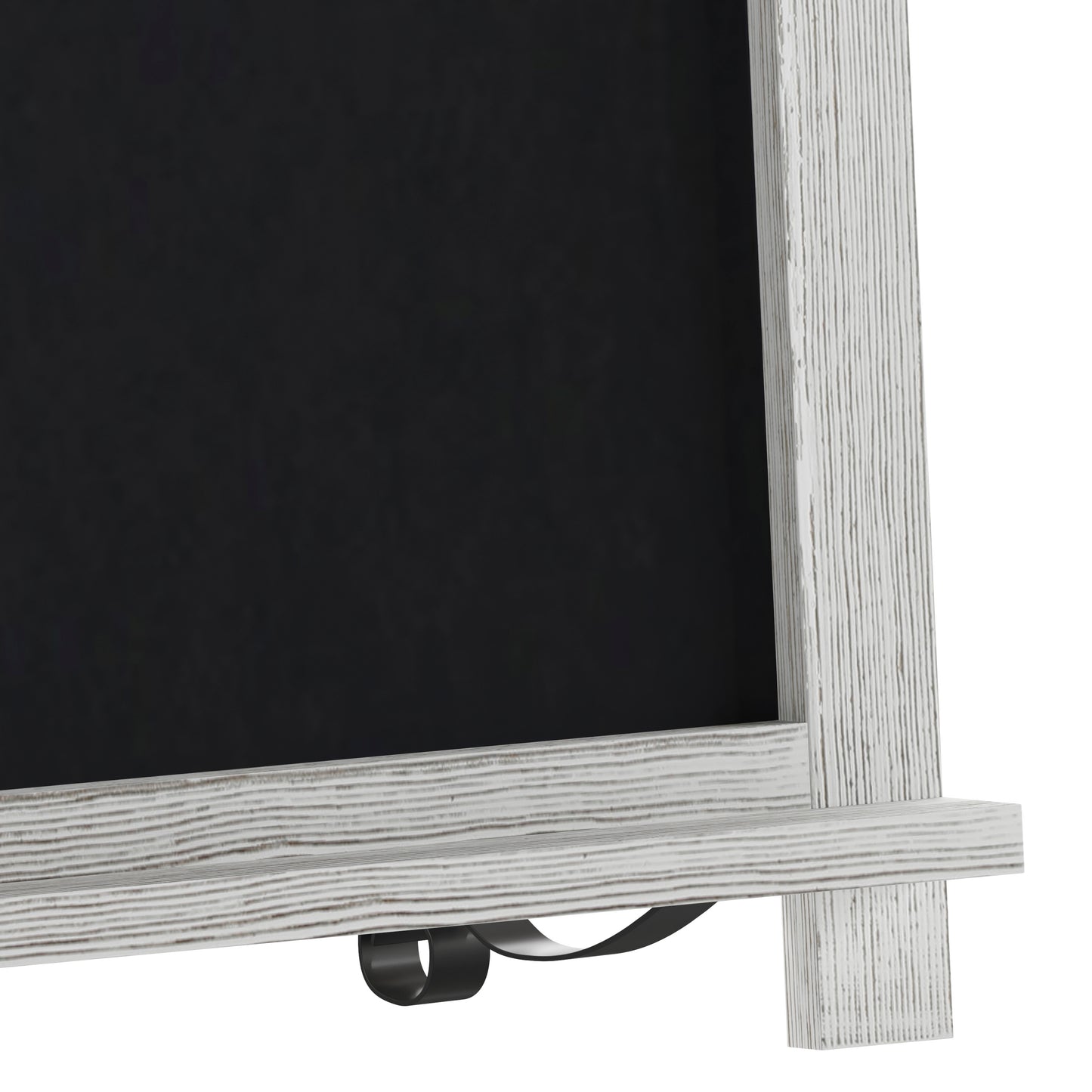Canterbury 12" x 17" Whitewashed Tabletop Magnetic Chalkboards with Metal Scrolled Legs, Hanging Wall Chalkboards, Countertop Memo Boards, Set of 10 White Wash
