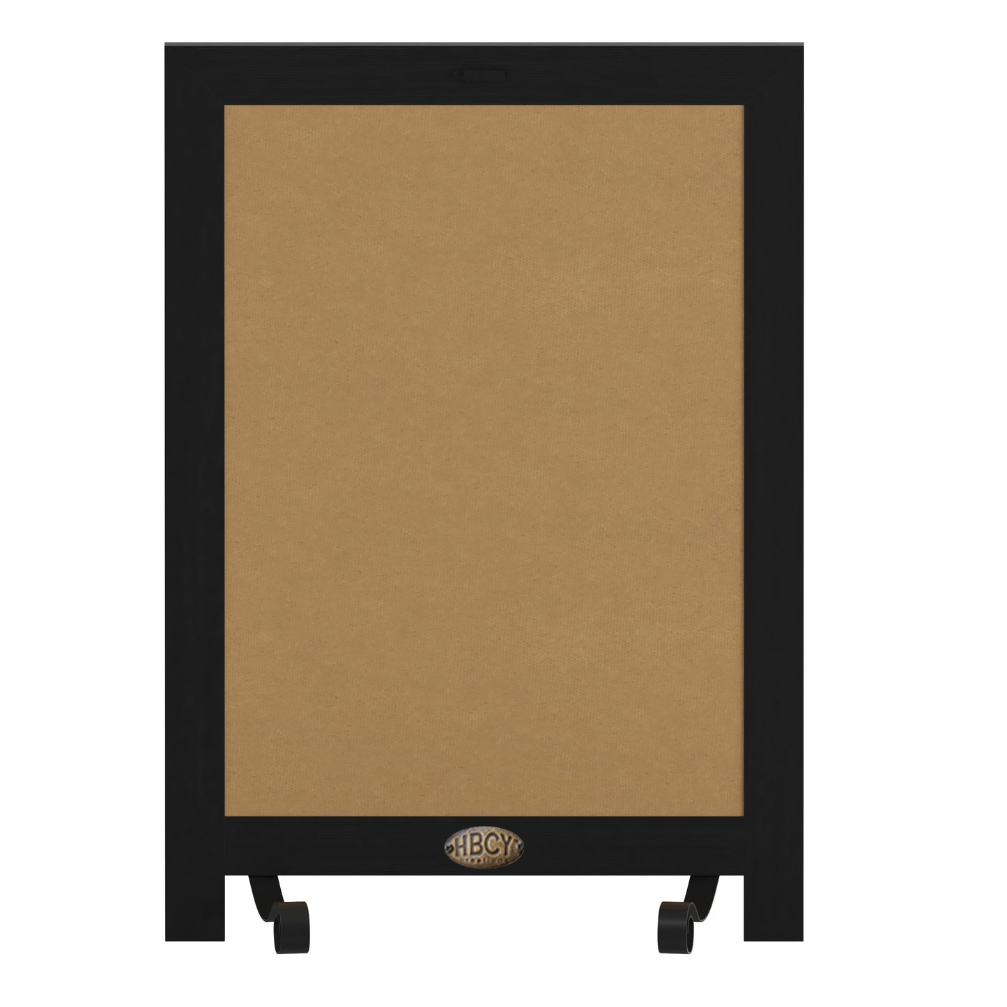 Canterbury 12" x 17" Black Tabletop Magnetic Chalkboards with Metal Scrolled Legs, Hanging Wall Chalkboards, Countertop Memo Boards, Set of 10 Black