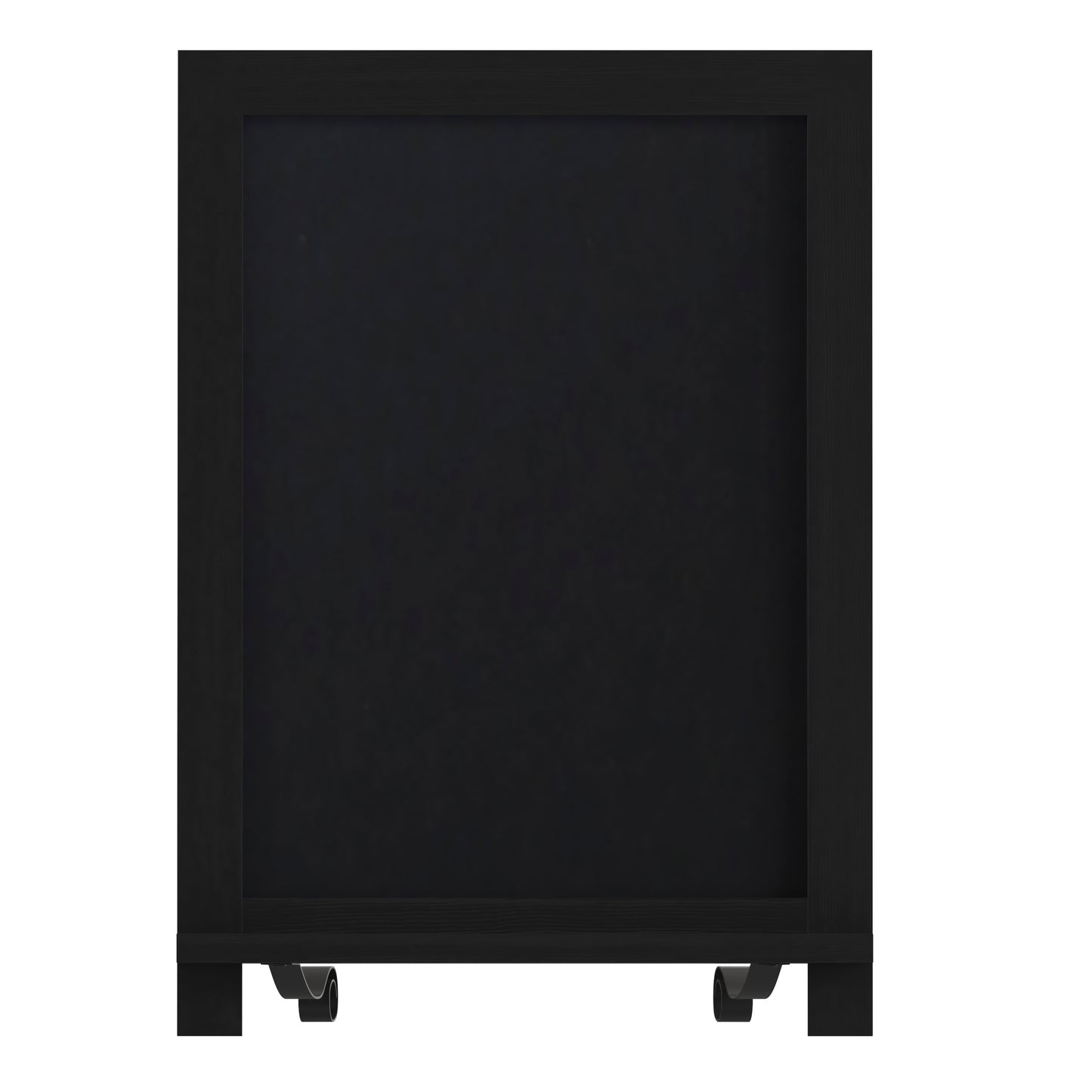 Canterbury 12" x 17" Black Tabletop Magnetic Chalkboards with Metal Scrolled Legs, Hanging Wall Chalkboards, Countertop Memo Boards, Set of 10 Black