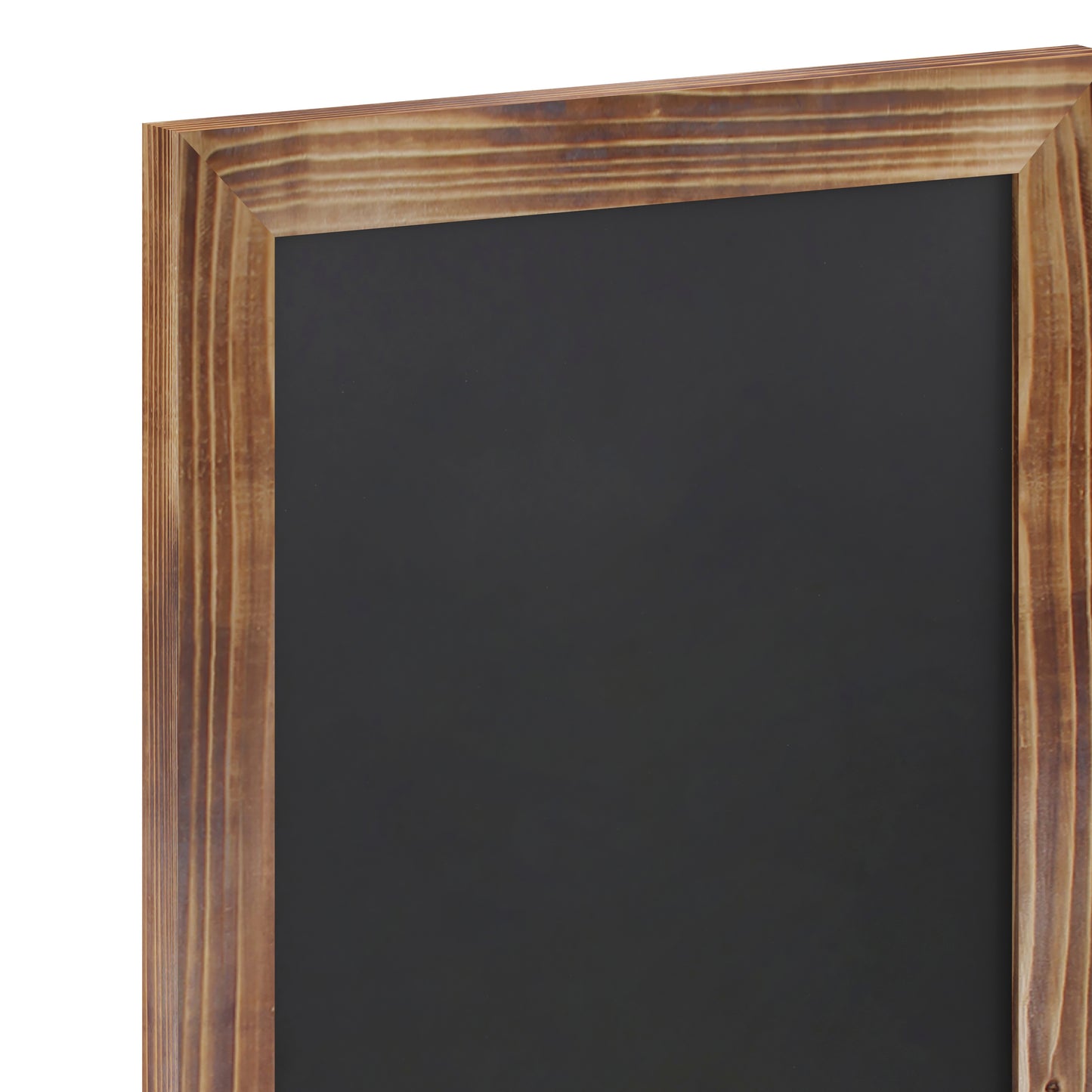 Canterbury 11" x 17" Torched Wood Wall Mount Magnetic Chalkboard Sign, Hanging Wall Chalkboard Memo Board for Home, School, or Business, Set of 10 Torched Brown 10-HGWA-GDIS-CRE8-762315-GG