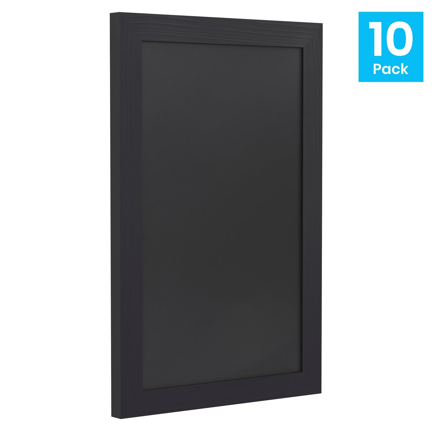 Canterbury 11" x 17" Black Wall Mount Magnetic Chalkboard Sign, Hanging Wall Chalkboard Memo Board for Home, School, or Business, Set of 10 Rustic Black 10-HGWA-GDIS-CRE8-862315-GG
