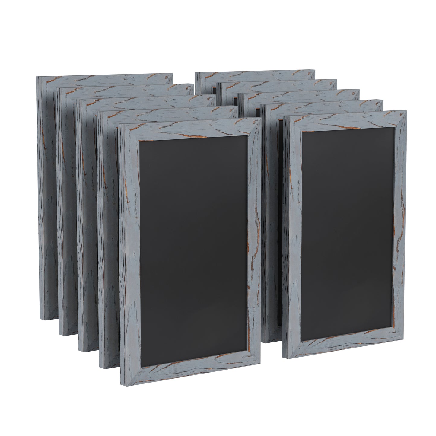 Canterbury 11" x 17" Rustic Gray Wall Mount Magnetic Chalkboard Sign, Hanging Wall Chalkboard Memo Board for Home, School, or Business, Set of 10 Rustic Grey 10-HGWA-GDIS-CRE8-962315-GG