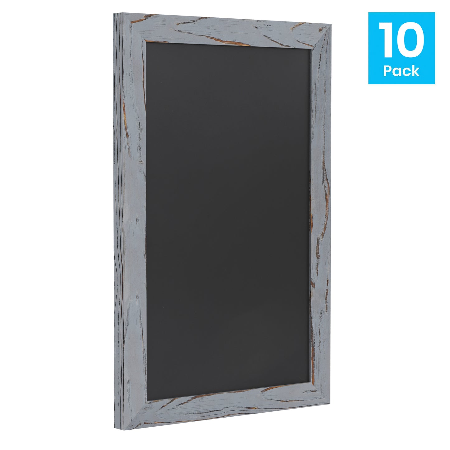 Canterbury 11" x 17" Rustic Gray Wall Mount Magnetic Chalkboard Sign, Hanging Wall Chalkboard Memo Board for Home, School, or Business, Set of 10 Rustic Grey 10-HGWA-GDIS-CRE8-962315-GG