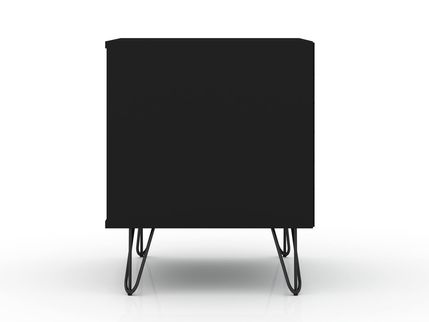 Rockefeller Mid-Century Modern 20" Nightstand in Black (1-Drawer) 101GMC2