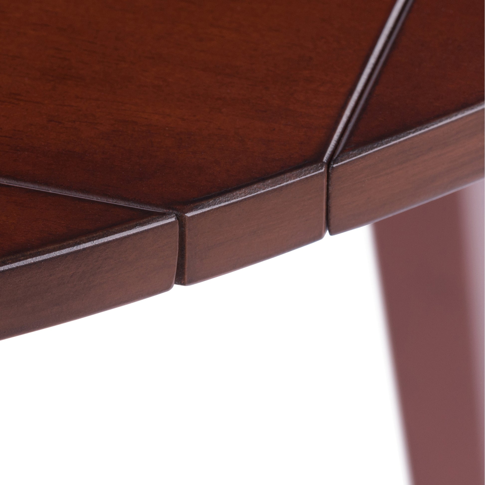 Dawson Round Dining Table, Quad Drop Leaf, Walnut
