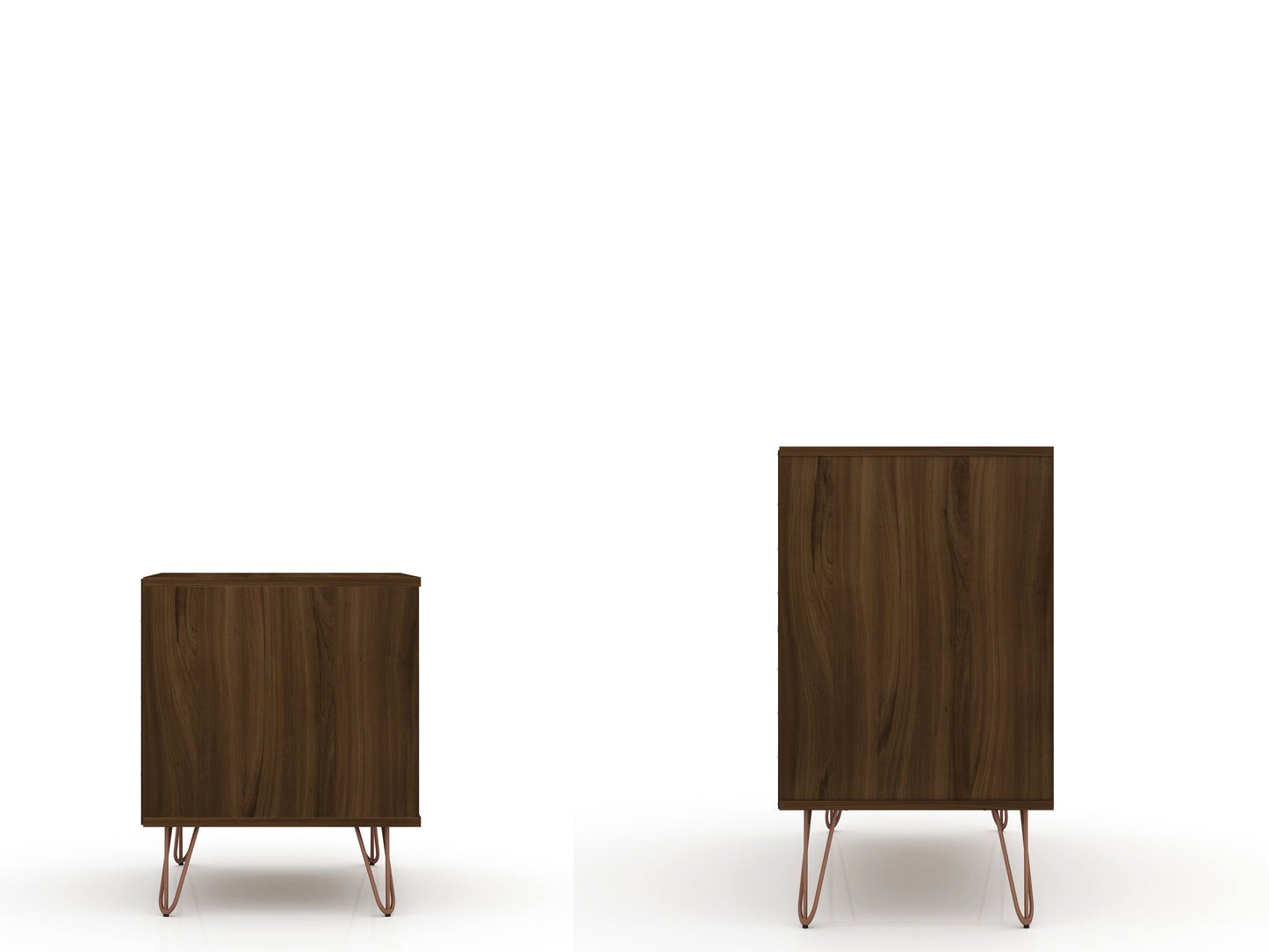 Rockefeller Mid-Century Modern 2-Piece Dresser Set in Chestnut Brown 104GMC5