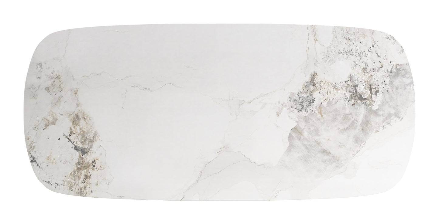 Nooka Dining Table White & Natural - 5