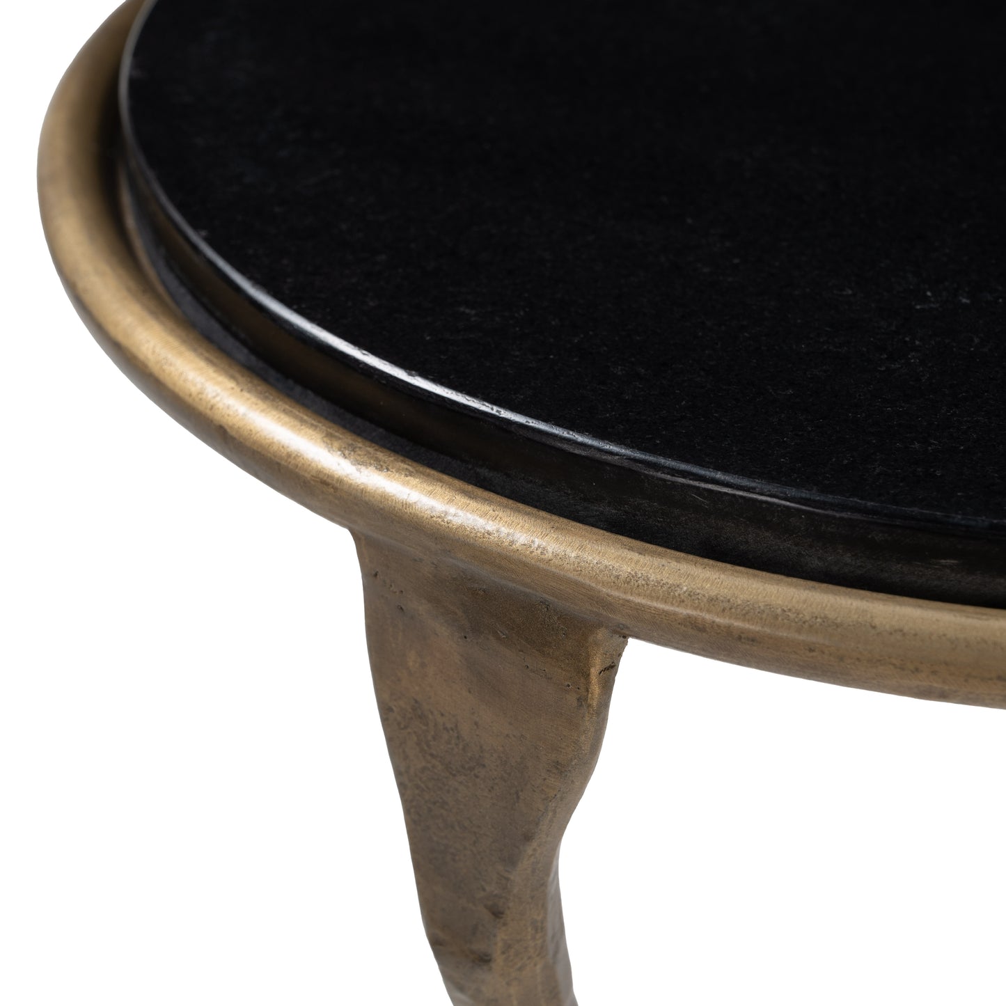 Tempus Accent Table Black & Brass - 4