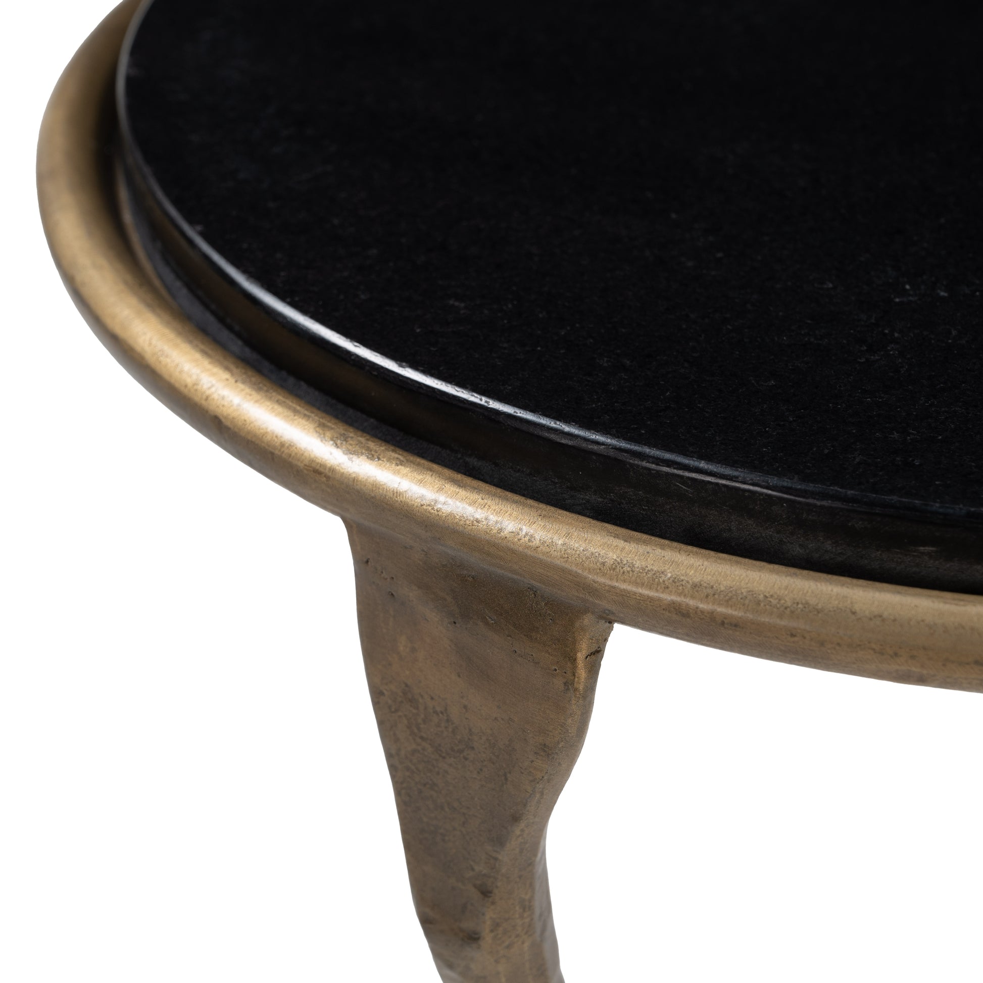 Tempus Accent Table Black & Brass - 4