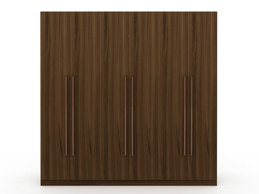 Manhattan Comfort Gramercy Modern Freestanding Wardrobe Armoire Closet in Brown 107GMC5