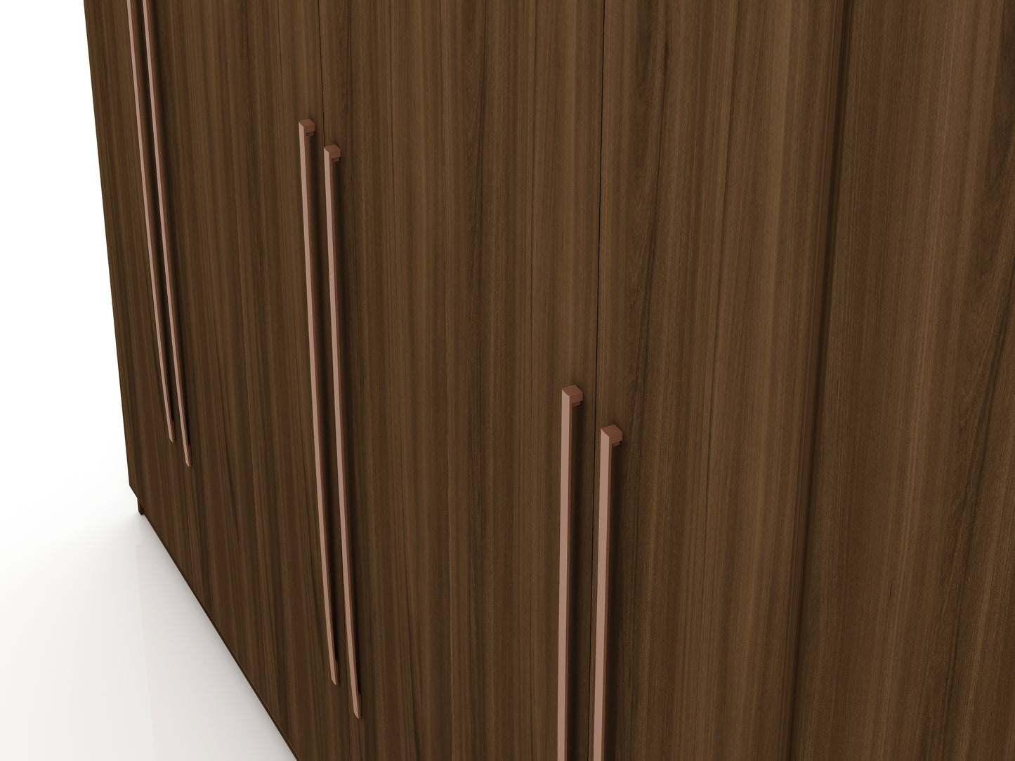 Manhattan Comfort Gramercy Modern Freestanding Wardrobe Armoire Closet in Brown 107GMC5