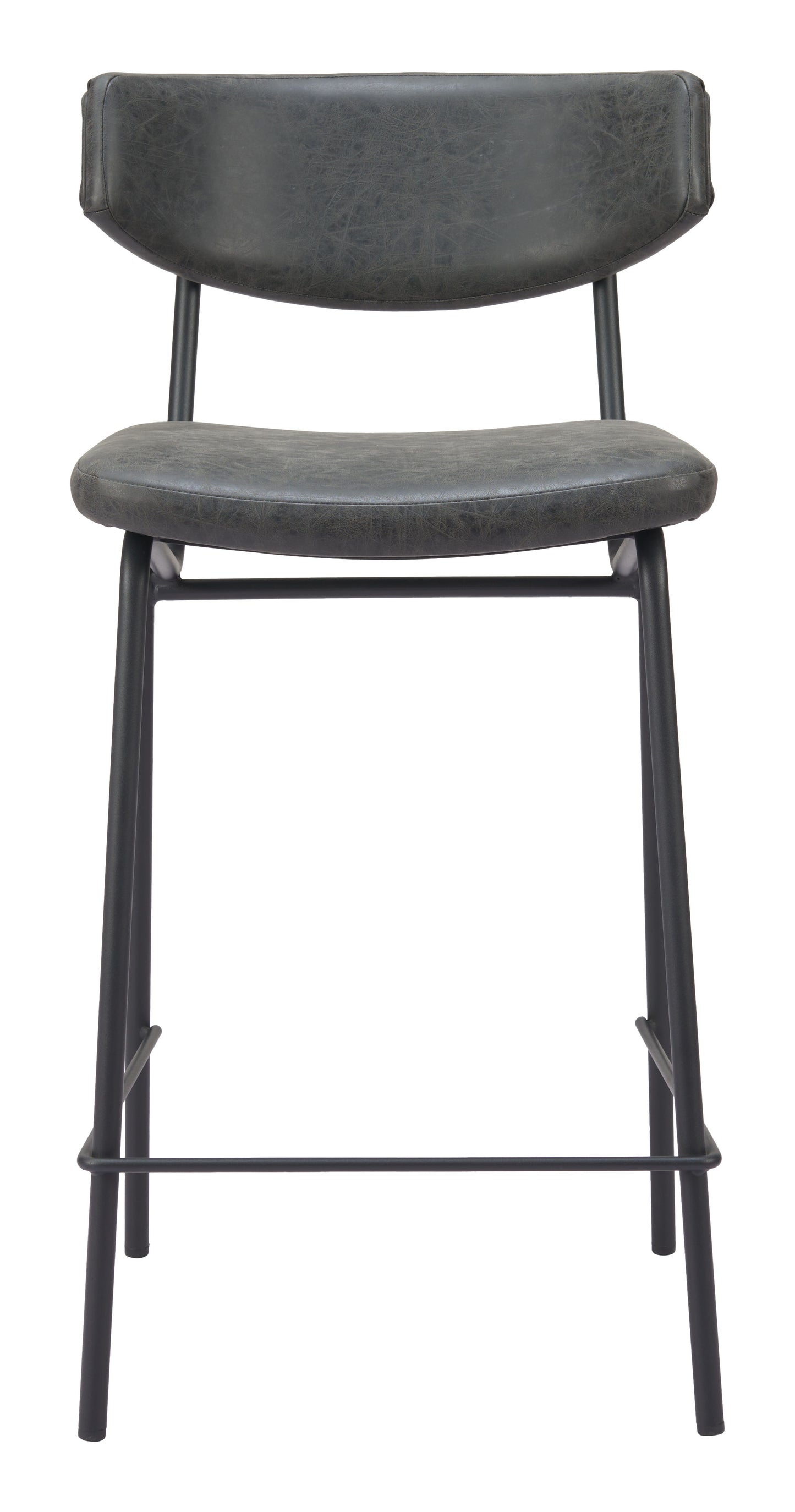 Charon Counter Stool (Set of 2) Vintage Black - 3