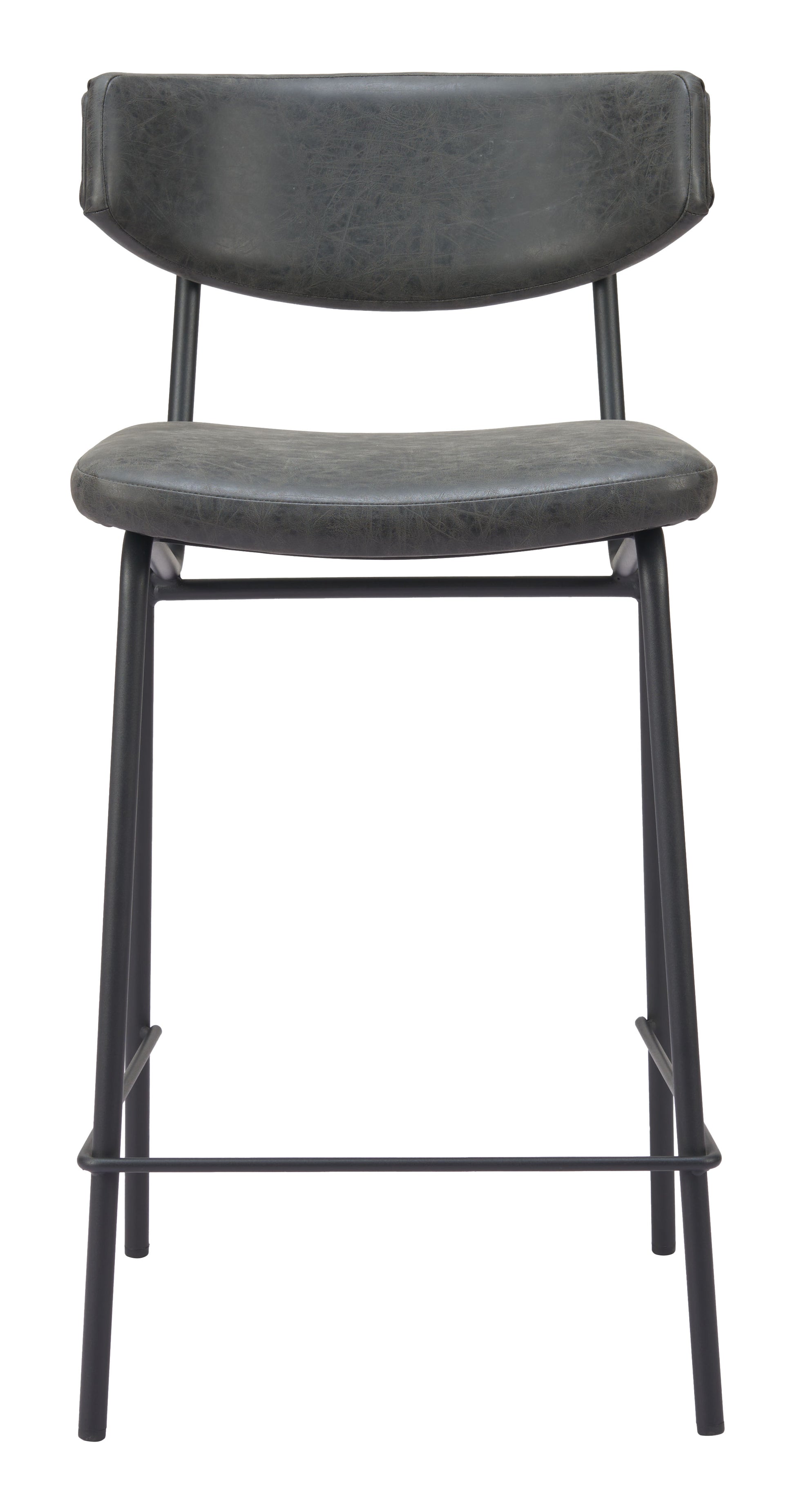 Charon Counter Stool (Set of 2) Vintage Black - 3