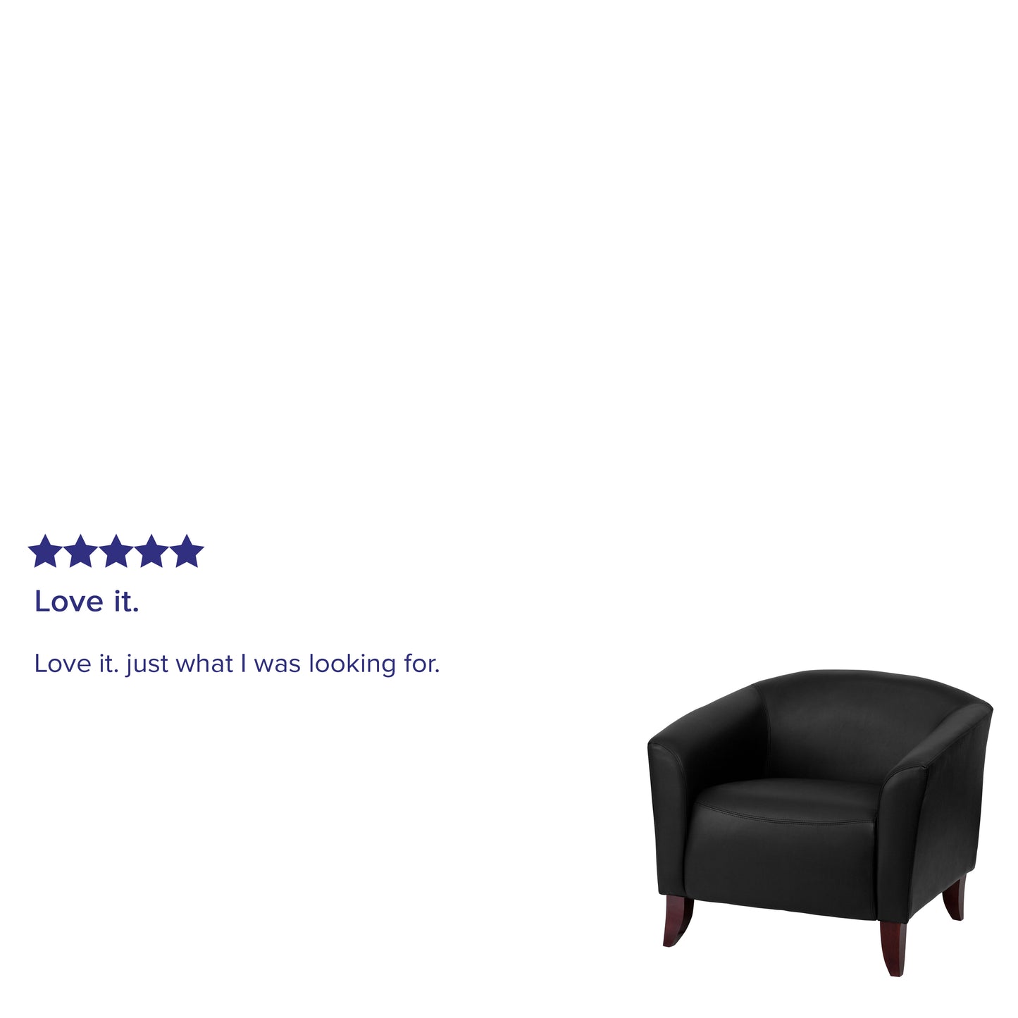 HERCULES Imperial Series Black LeatherSoft Chair Black