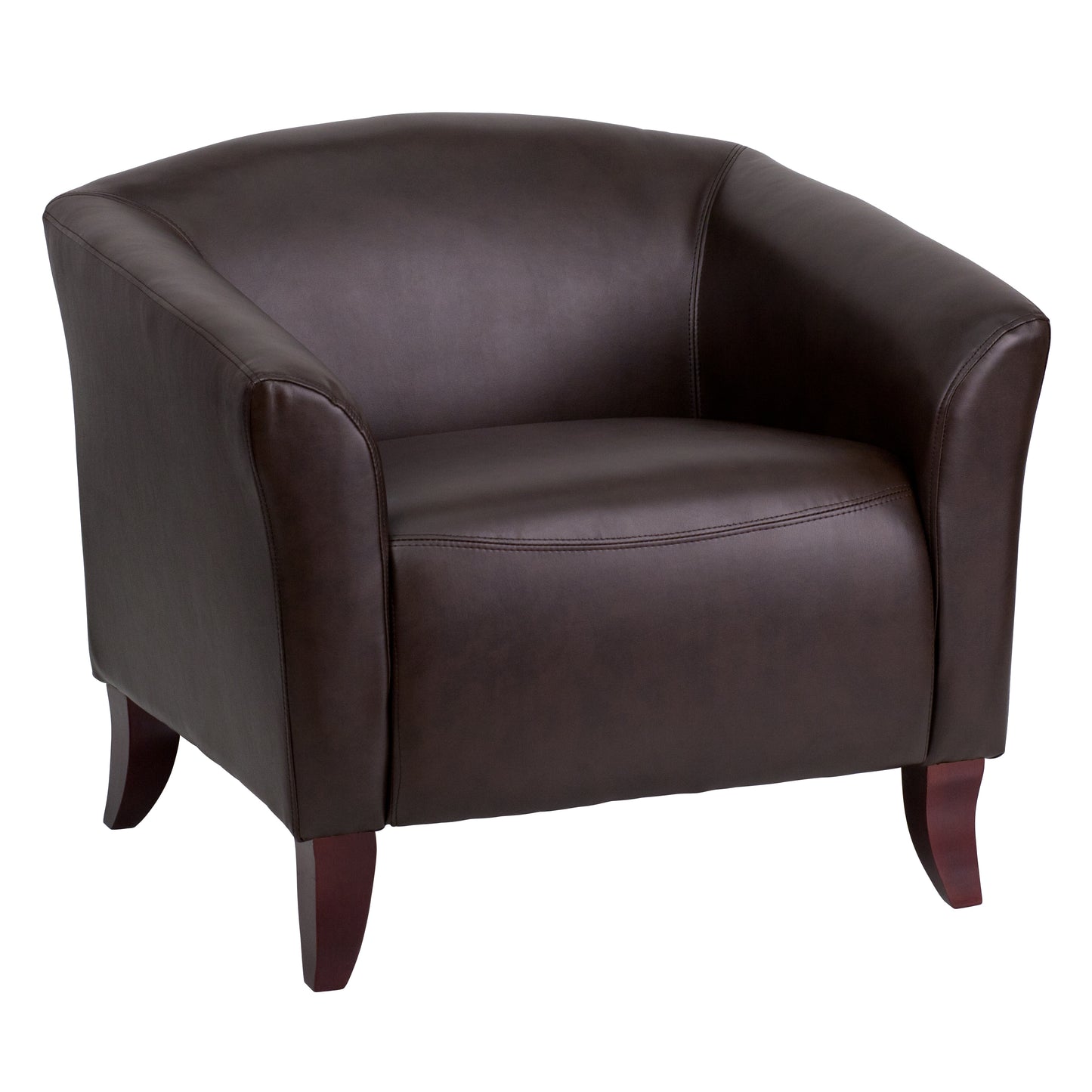 HERCULES Imperial Series Brown LeatherSoft Chair Brown
