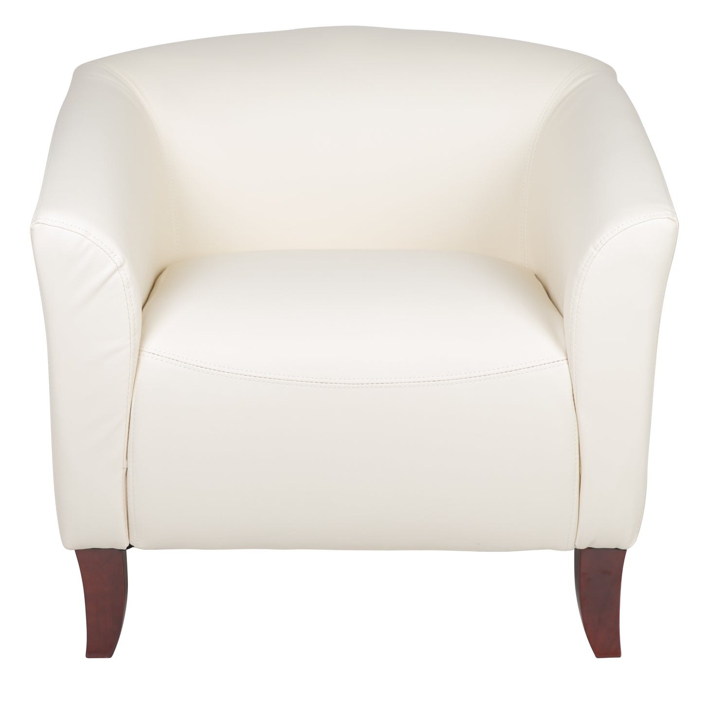 HERCULES Imperial Series Ivory LeatherSoft Chair Ivory 111-1-WH-GG