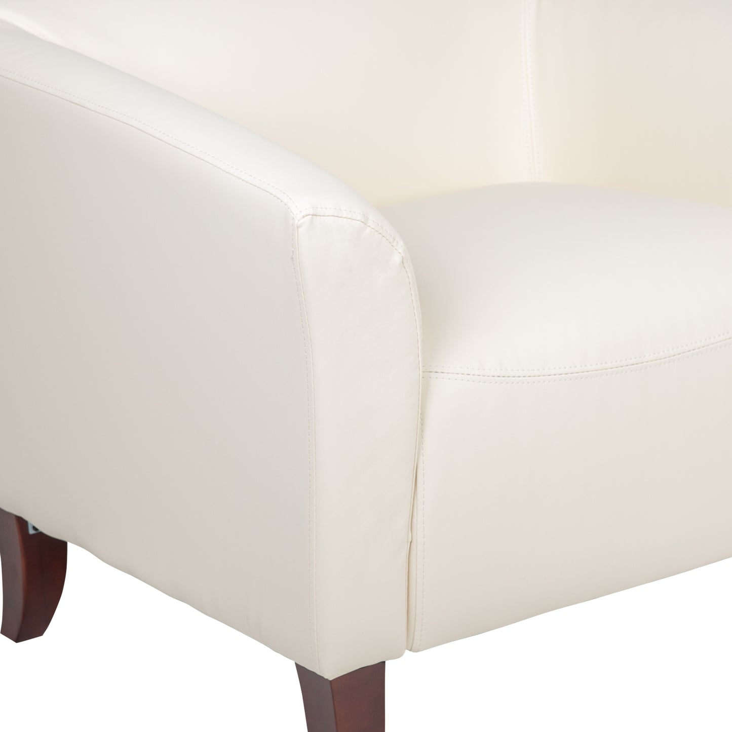 HERCULES Imperial Series Ivory LeatherSoft Chair Ivory 111-1-WH-GG