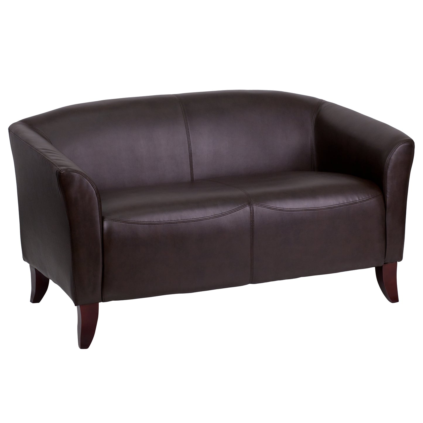 HERCULES Imperial Series Brown LeatherSoft Loveseat Brown