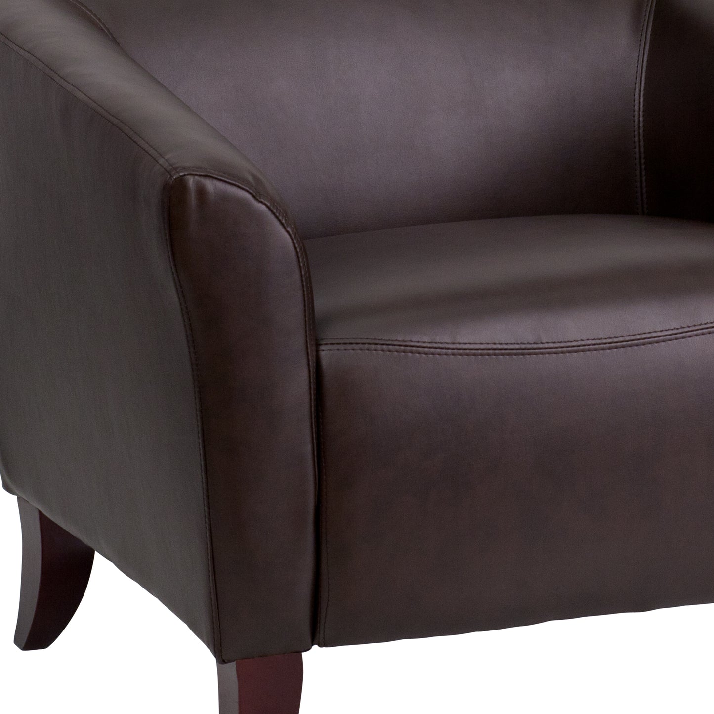 HERCULES Imperial Series Brown LeatherSoft Loveseat Brown