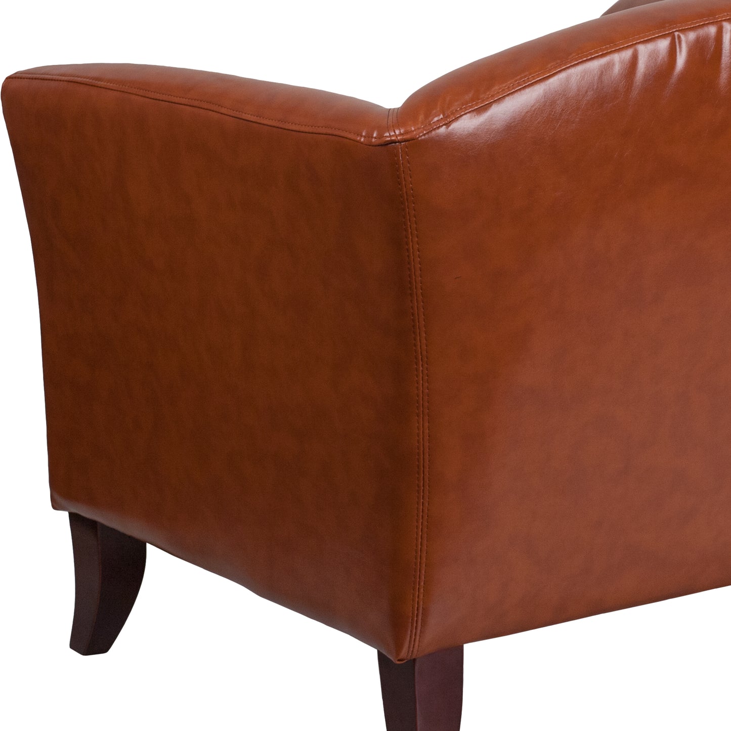 HERCULES Imperial Series Cognac LeatherSoft Loveseat Cognac 111-2-CG-GG
