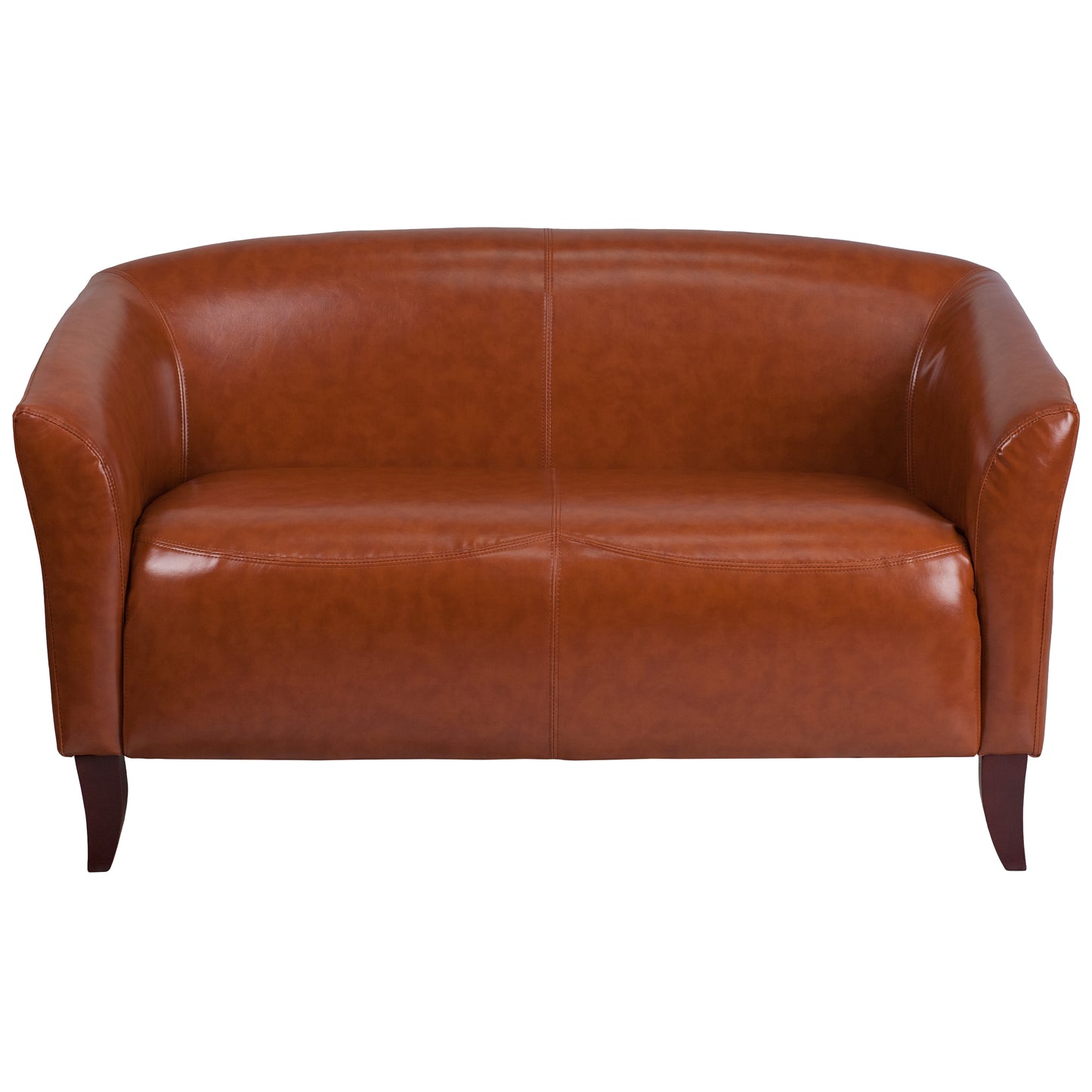 HERCULES Imperial Series Cognac LeatherSoft Loveseat Cognac 111-2-CG-GG