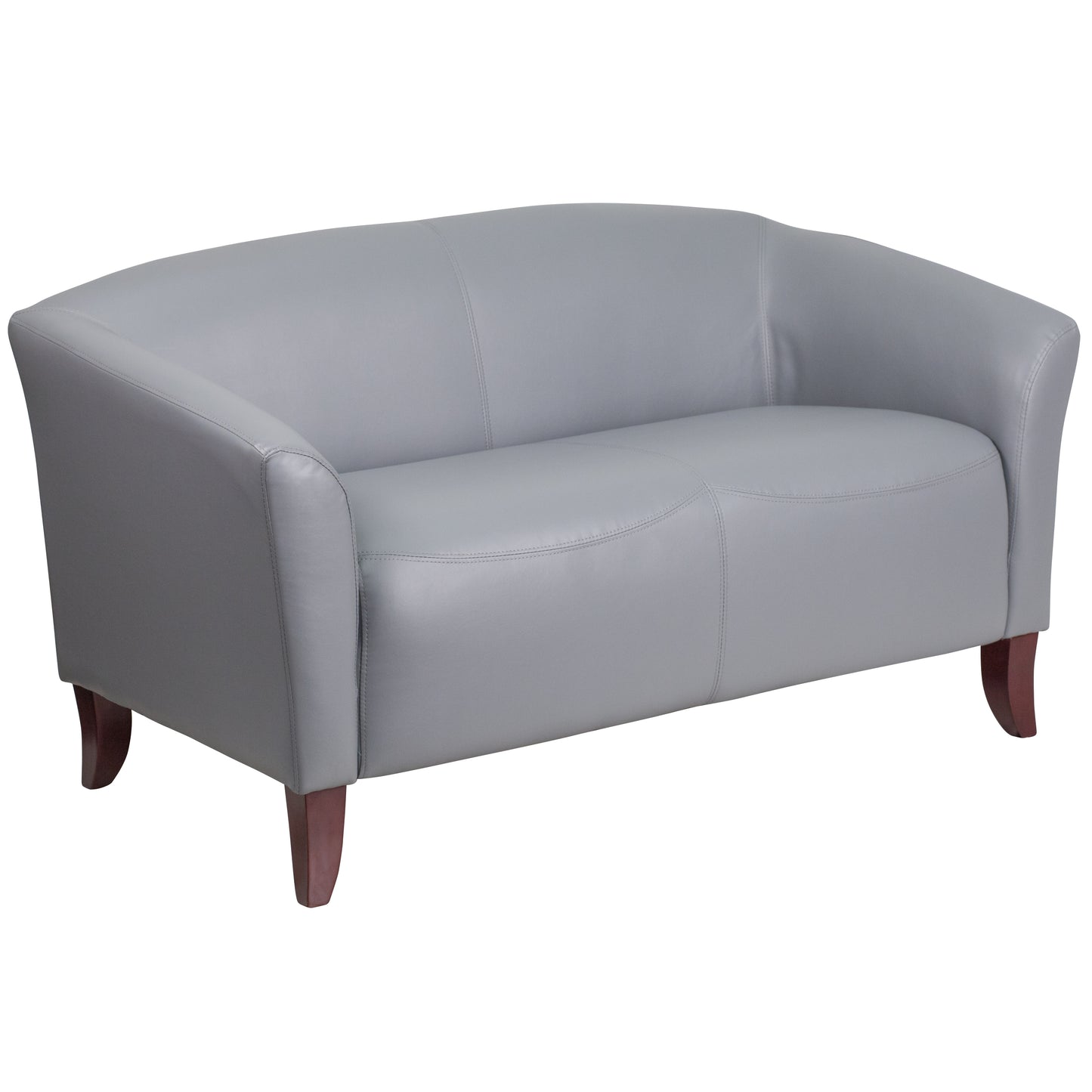 HERCULES Imperial Series Gray LeatherSoft Loveseat Gray
