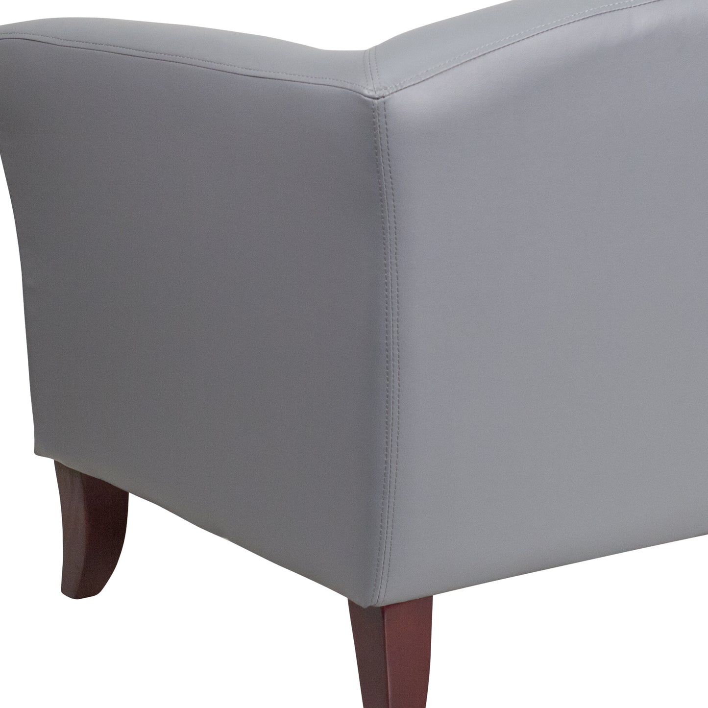 HERCULES Imperial Series Gray LeatherSoft Loveseat Gray