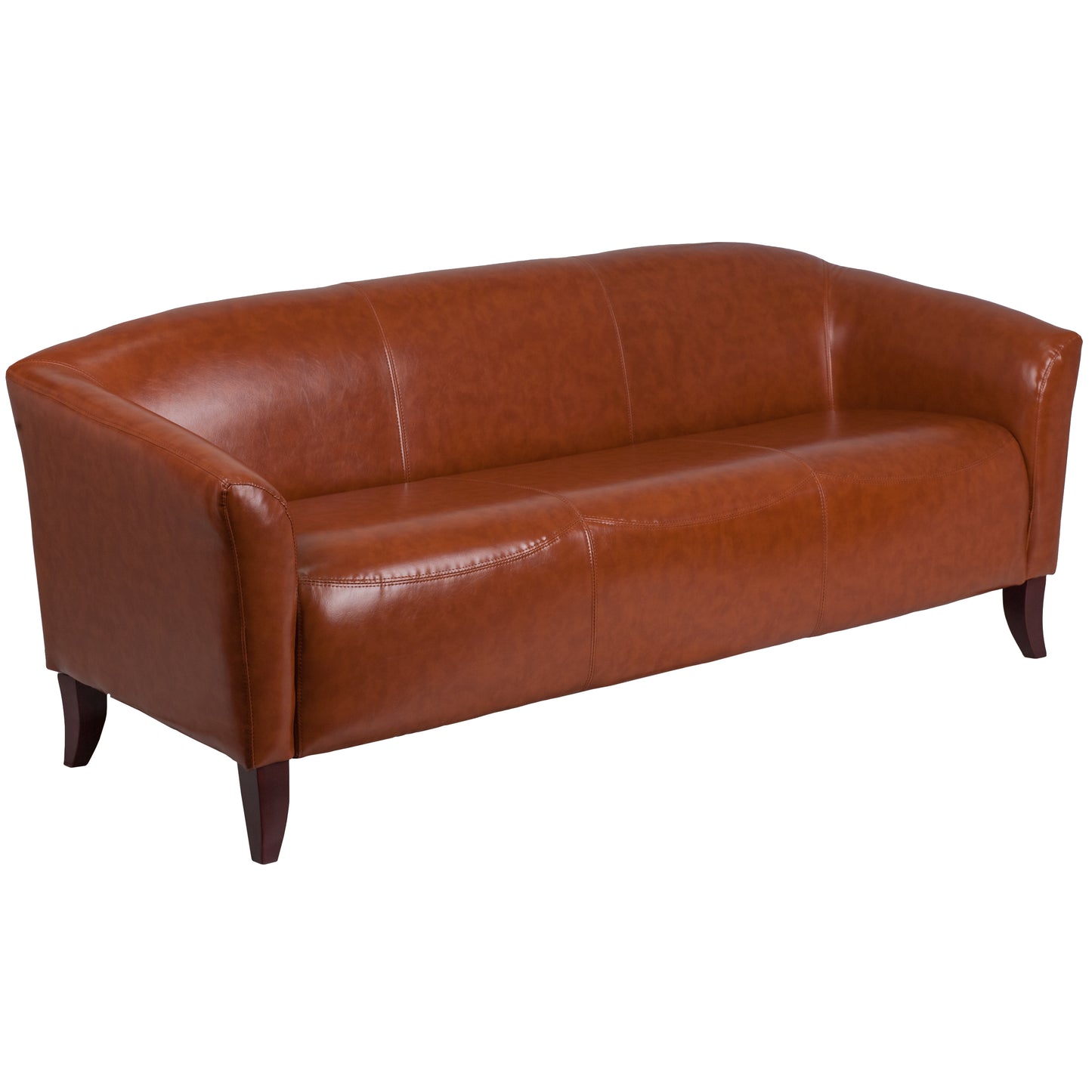 HERCULES Imperial Series Cognac LeatherSoft Sofa Cognac