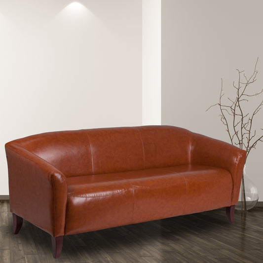 HERCULES Imperial Series Cognac LeatherSoft Sofa Cognac 111-3-CG-GG